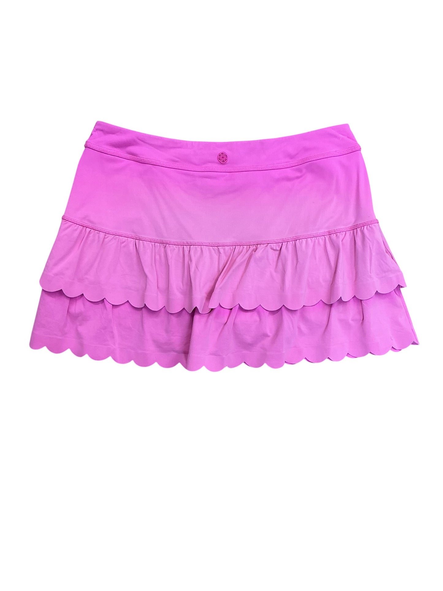 Lilly Pulitzer UPF 50+ Luxletic Miesha Scallop Skort Lipstick Pink - Size L