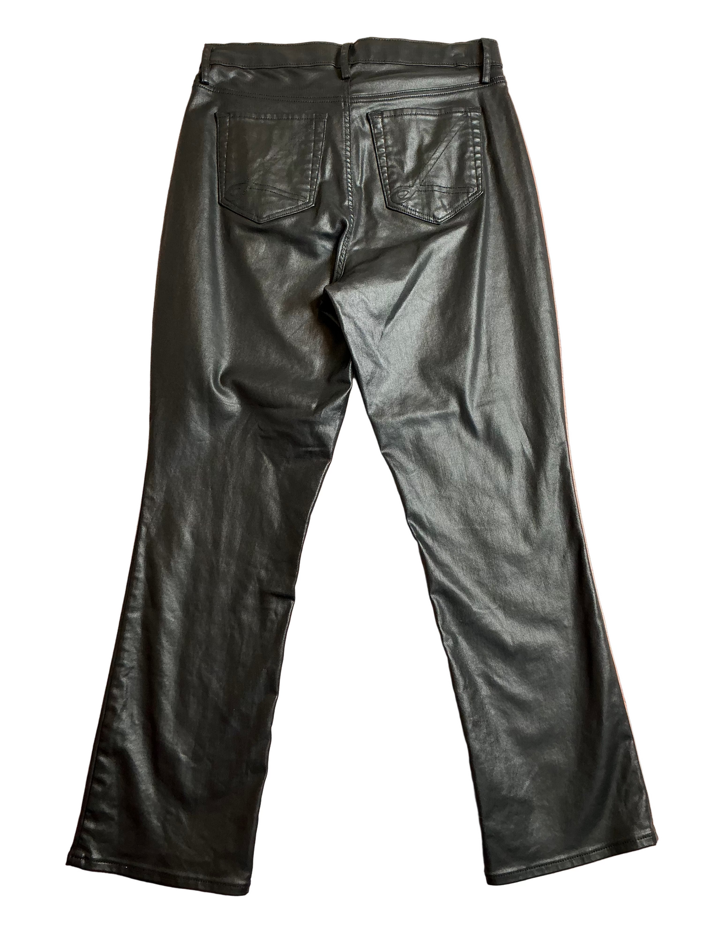 Lilly Pulitzer Eagan High-Rise Stretch Coated Jean Pants Noir Black - Size 8