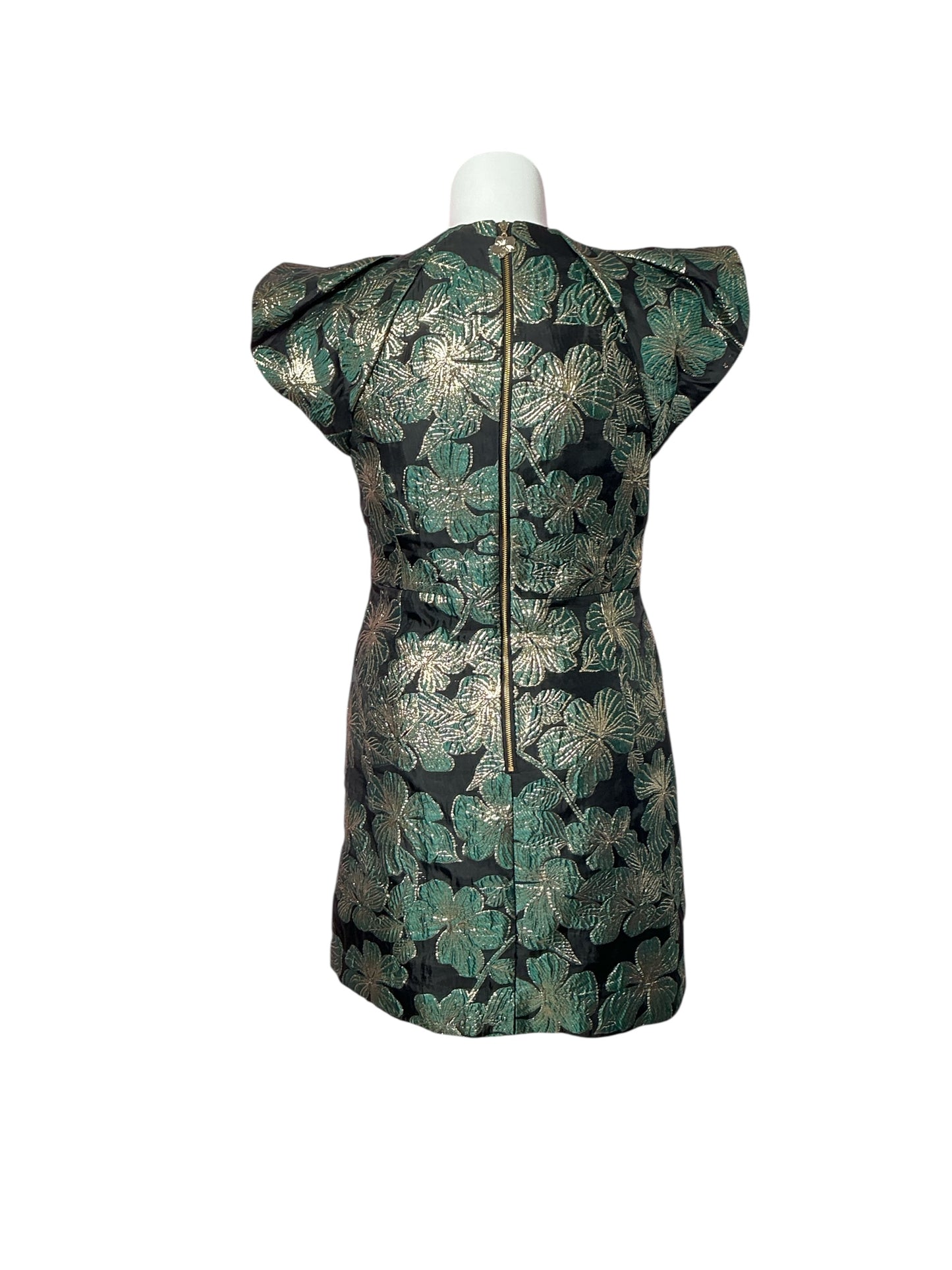 Lilly Pulitzer Kaida Brocade Shift Dress - Noir Enchanted Evening Organza - Size 12