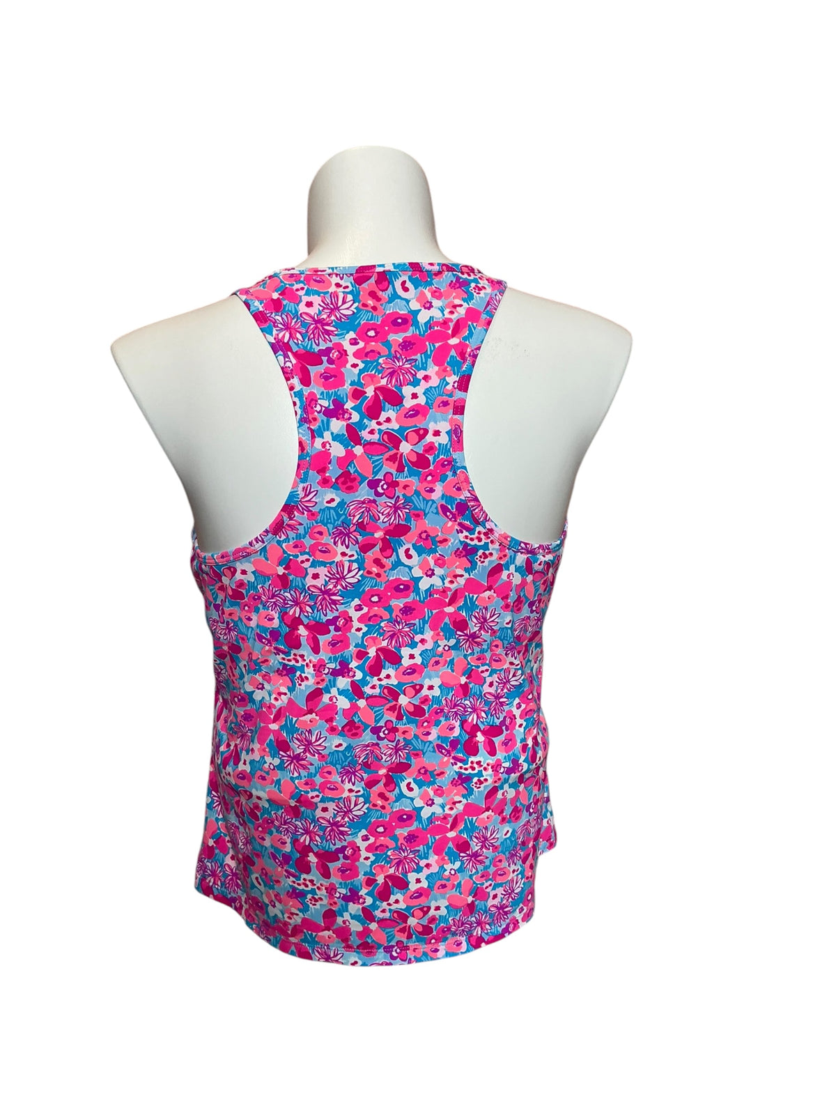 Lilly Pulitzer Luxletic Asana Bra Tank Top Aura Pink Baby Bloomer - Size XL