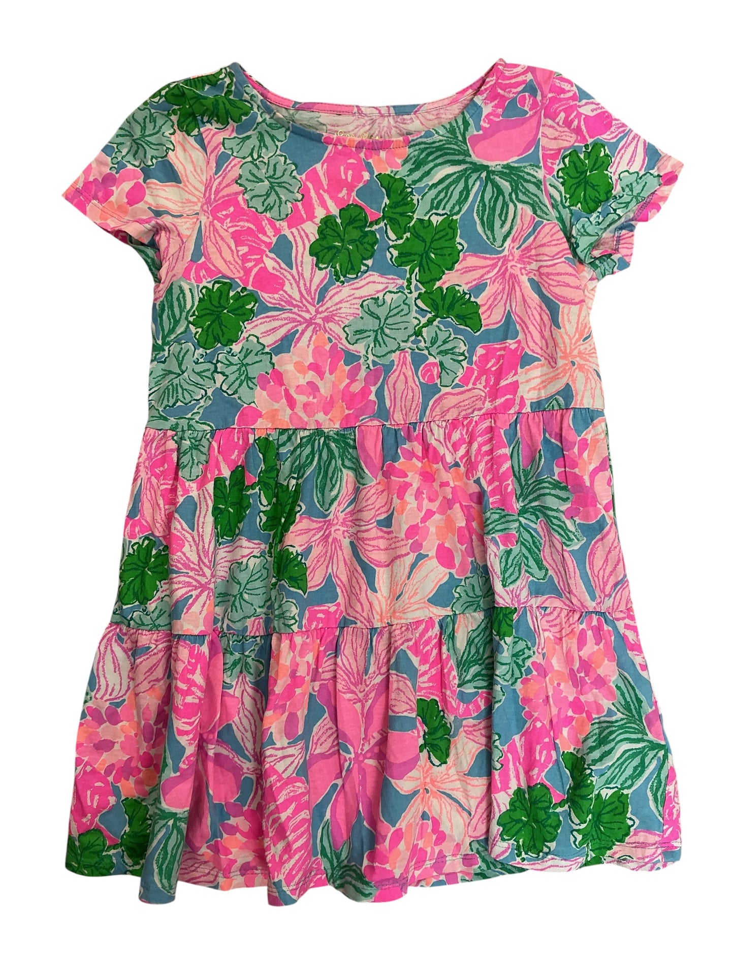 Lilly Pulitzer Kids Girls Mini Geanna Swing Dress Tigers Lair - Size M 6-7