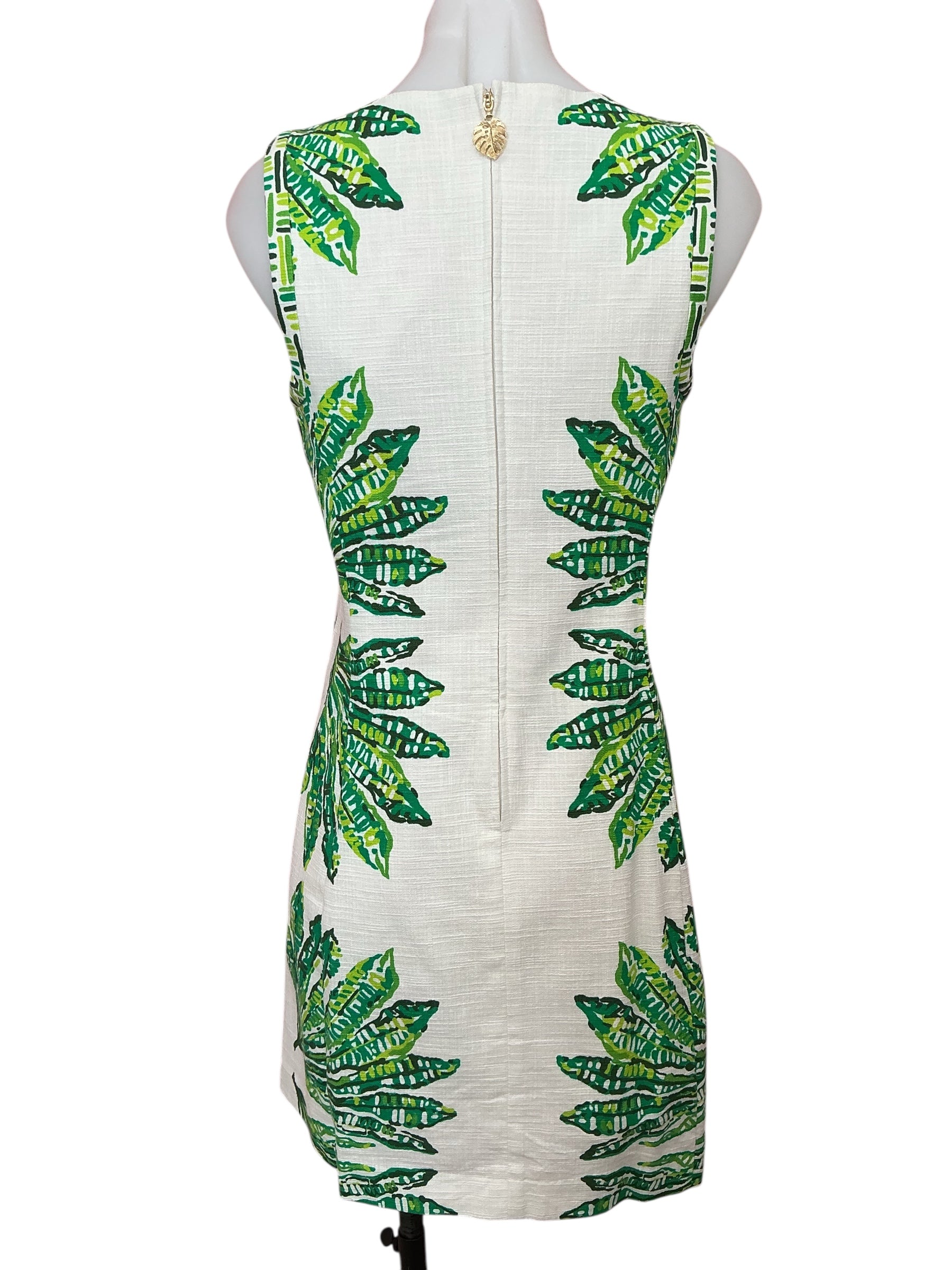 Lilly Pulitzer Devyn Stretch Shift Dress Kitts Green Shady Babe Engineered - Size 0