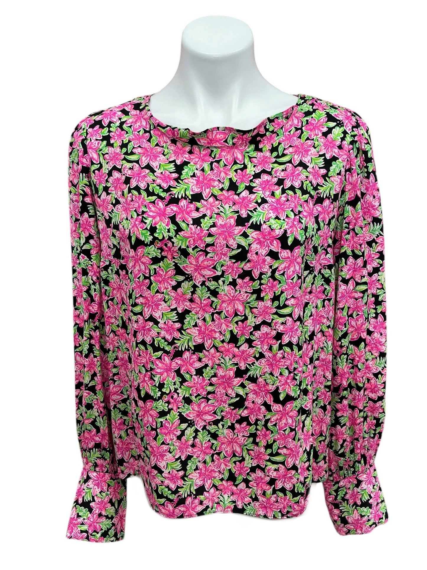 Lilly Pulitzer Lambert Top Onyx Lil Lilly - Size M