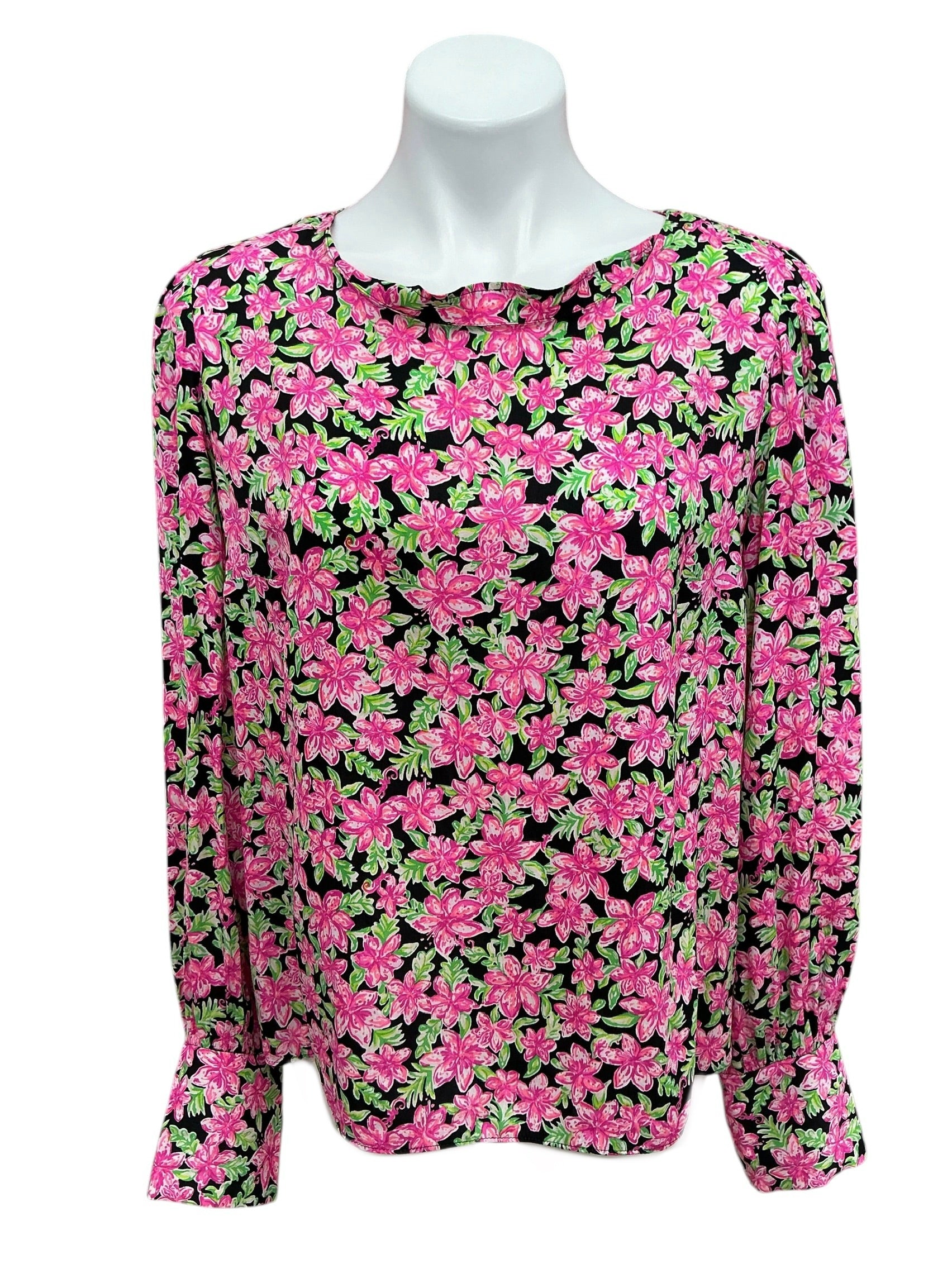 Lilly Pulitzer Lambert Top Onyx Lil Lilly - Size M