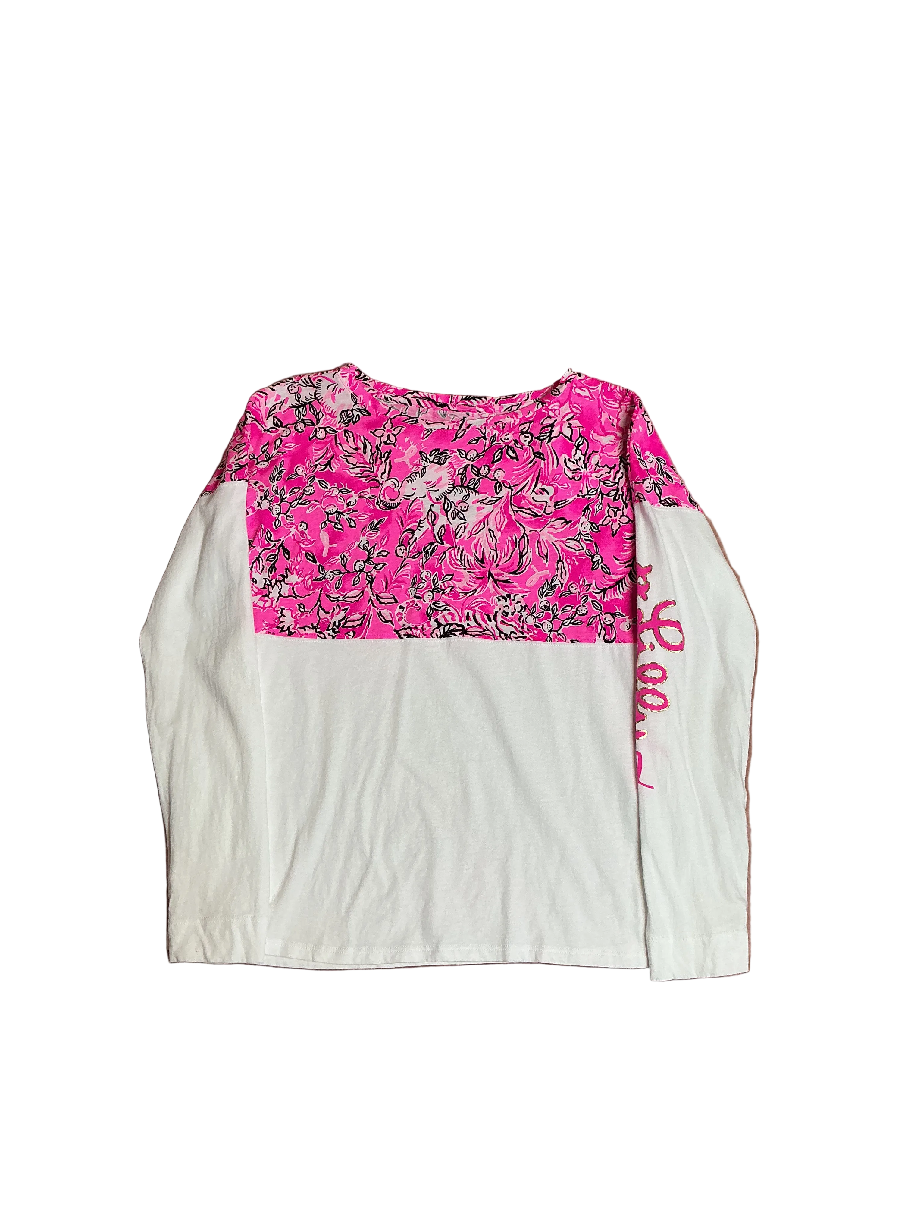 Lilly Pulitzer Mini Finn Top Purrposefully Pink - Size XL (12-14)