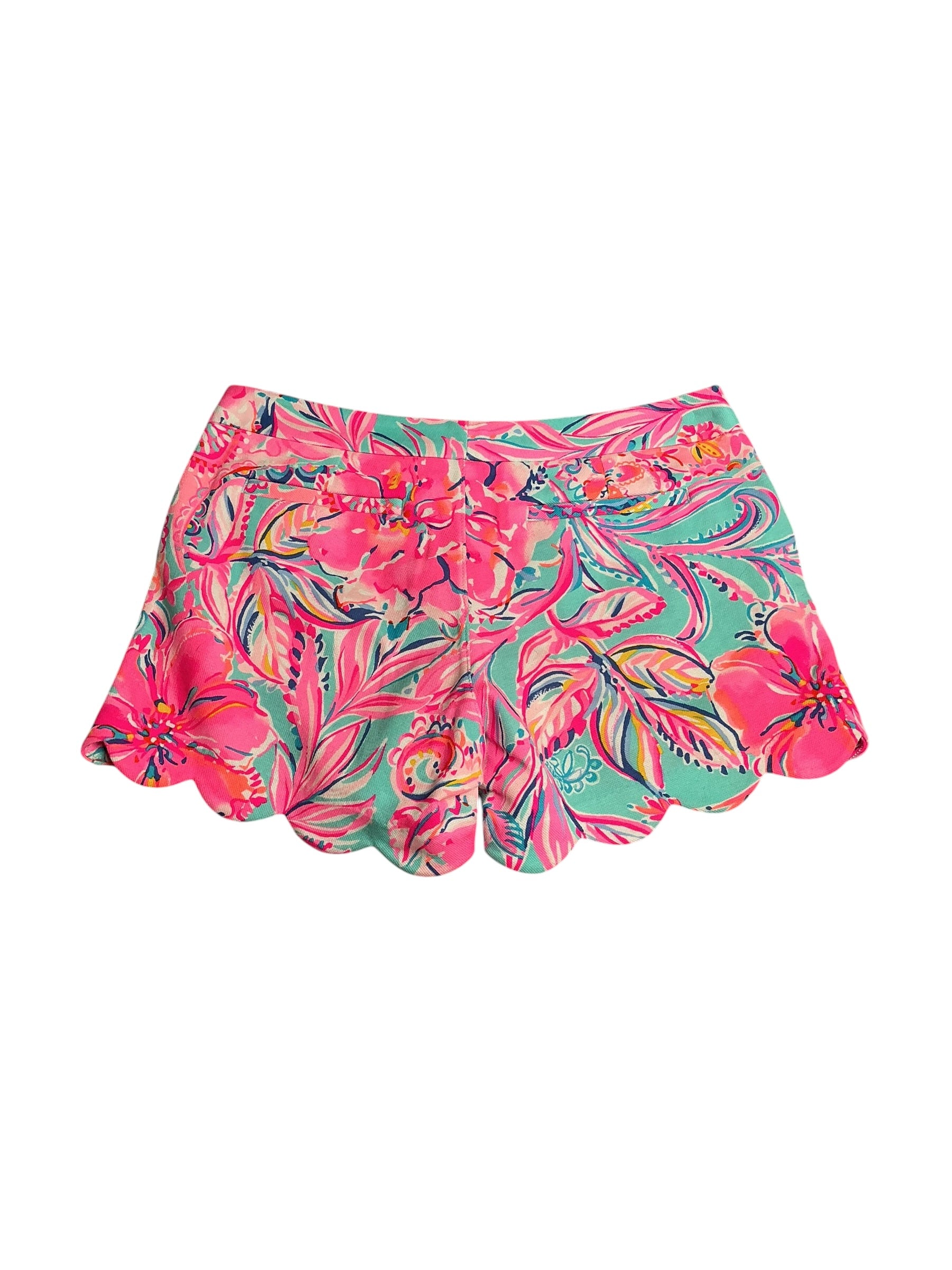 Lilly Pulitzer- 5” Buttercup Scallop Short Multi Isla De Coco Size 6