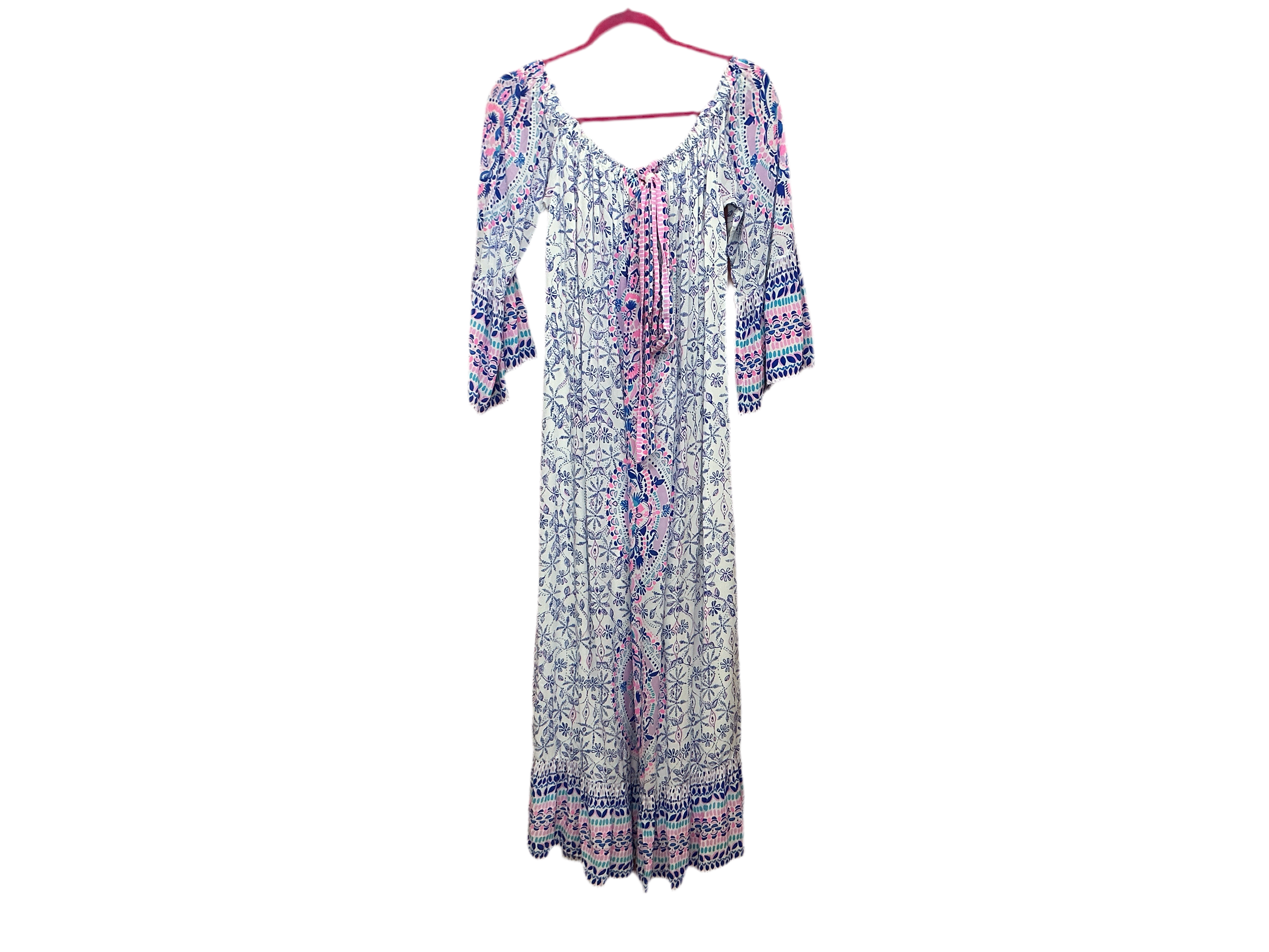 Lilly Pulitzer - Abigale Midi Dress - Time To Shine - Resort White - Size Large