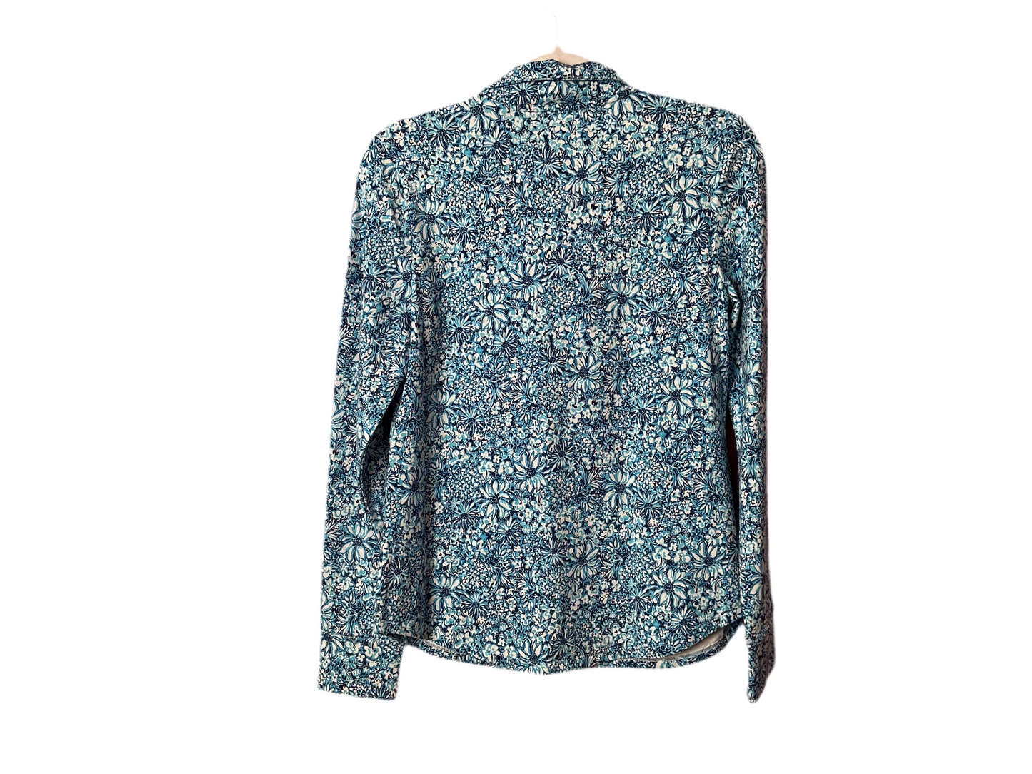 Lilly Pulitzer NWT - Leona UPF 50+ Zip-Up - Cumulus Blue - Blooming Together - Size XS