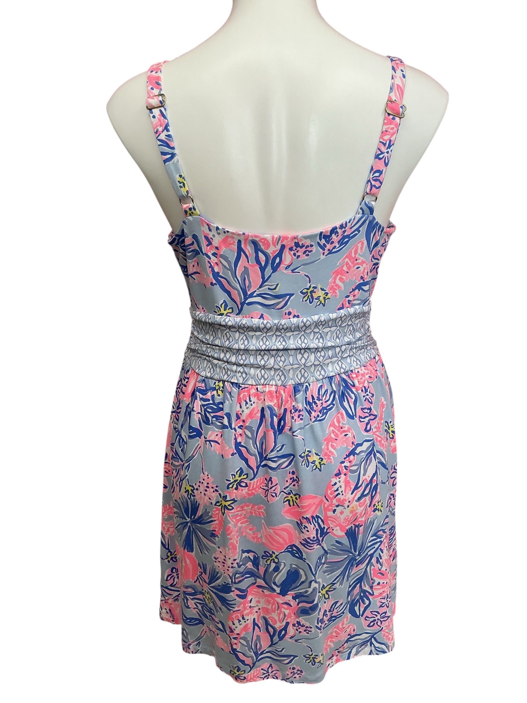 Lilly Pulitzer Nemy Skirted Romper Multi Elephant Splash Engineered - Size 8