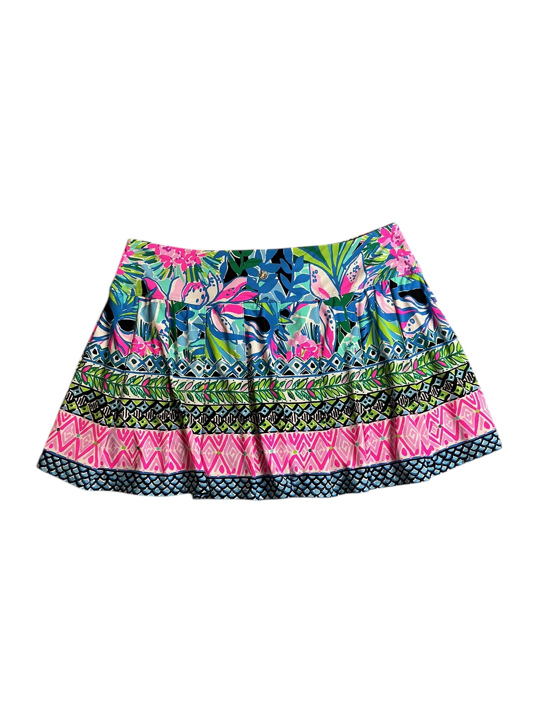 Lilly Pulitzer Luxletic Annora Skort Life is A Party - Size L
