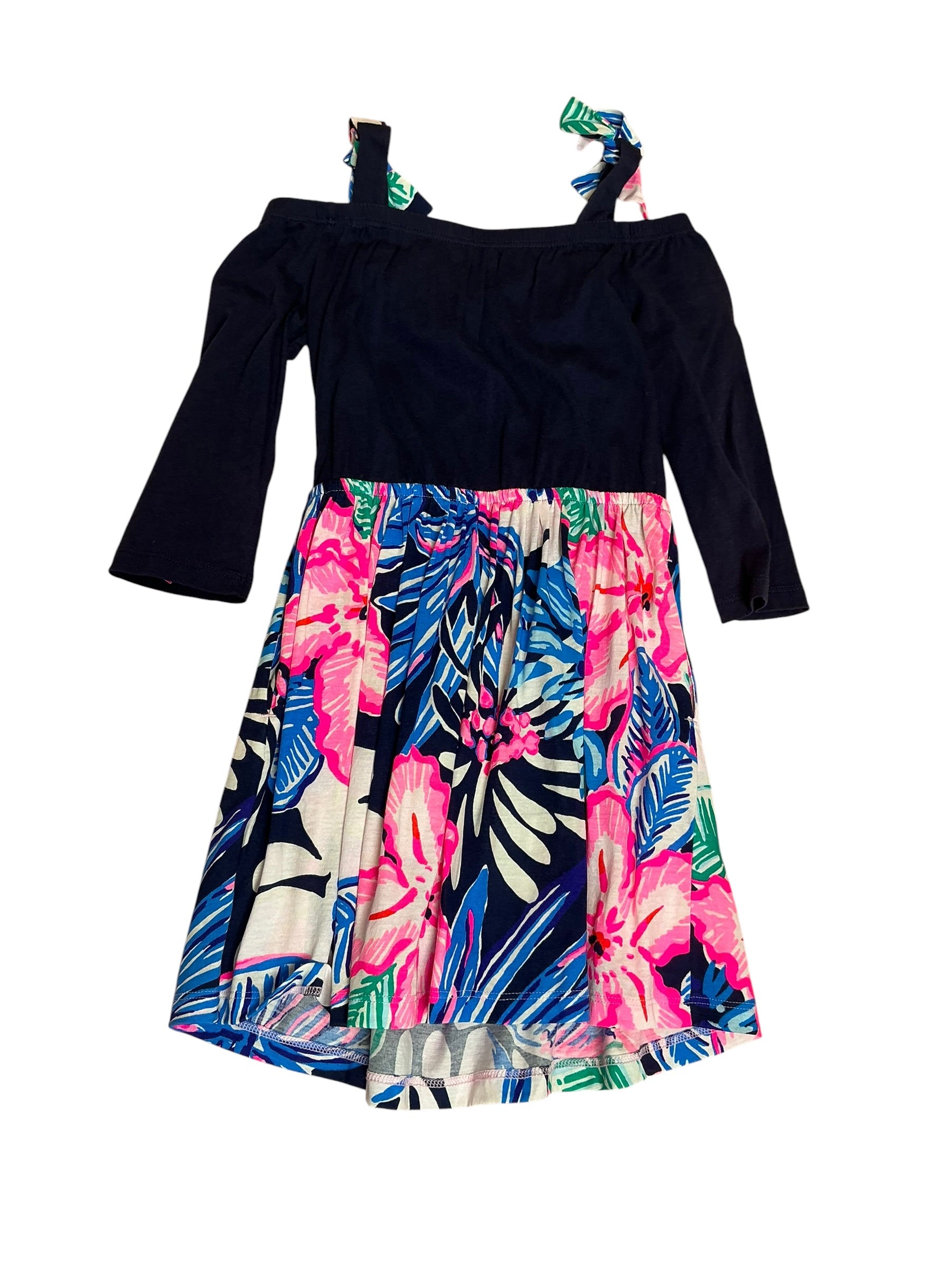 Lilly Pulitzer Girls Hazel Dress Fantasy Garden - Size S