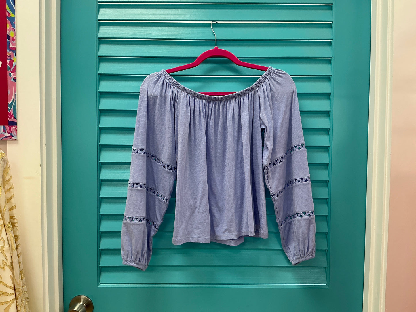 Lilly Pulitzer NWT Katt Top Perwinkle Purple - Size XS