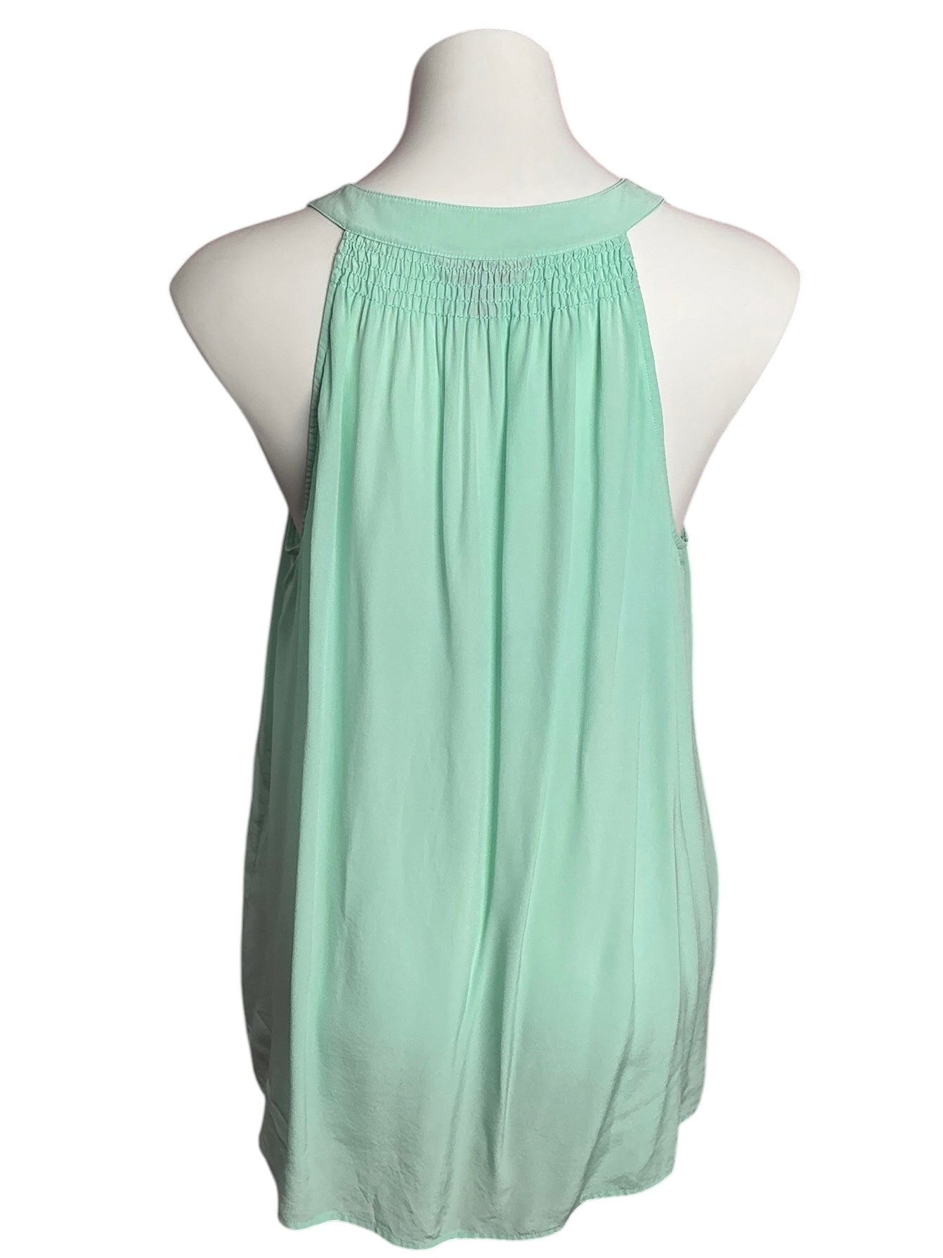 Lilly Pulitzer Bailey Silk Sleeveless Top Poolside Blue - Size XL