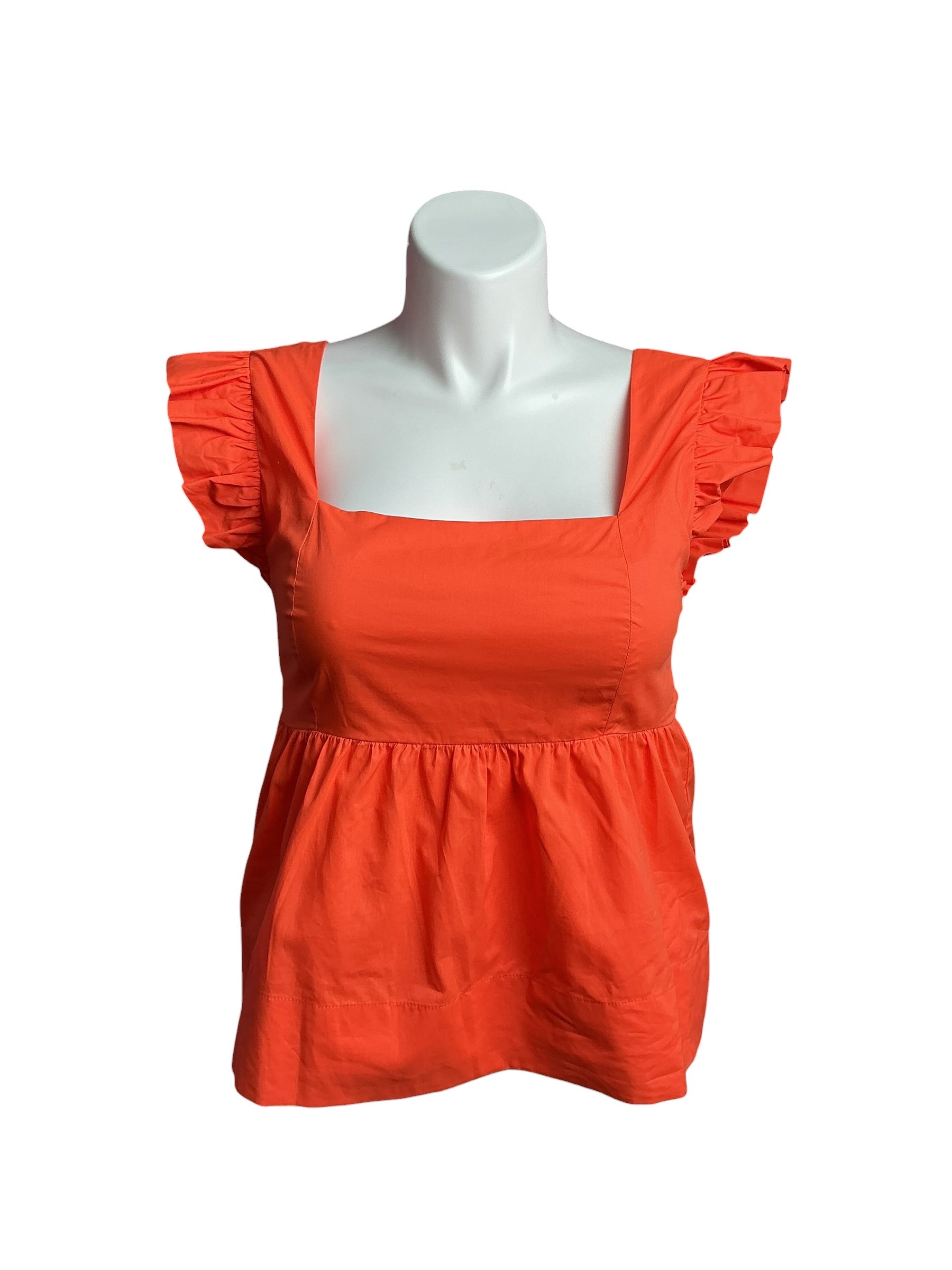 Lilly Pulitzer- NWT Tiana Babydoll Cotton Top Flamingo Feather Size 8