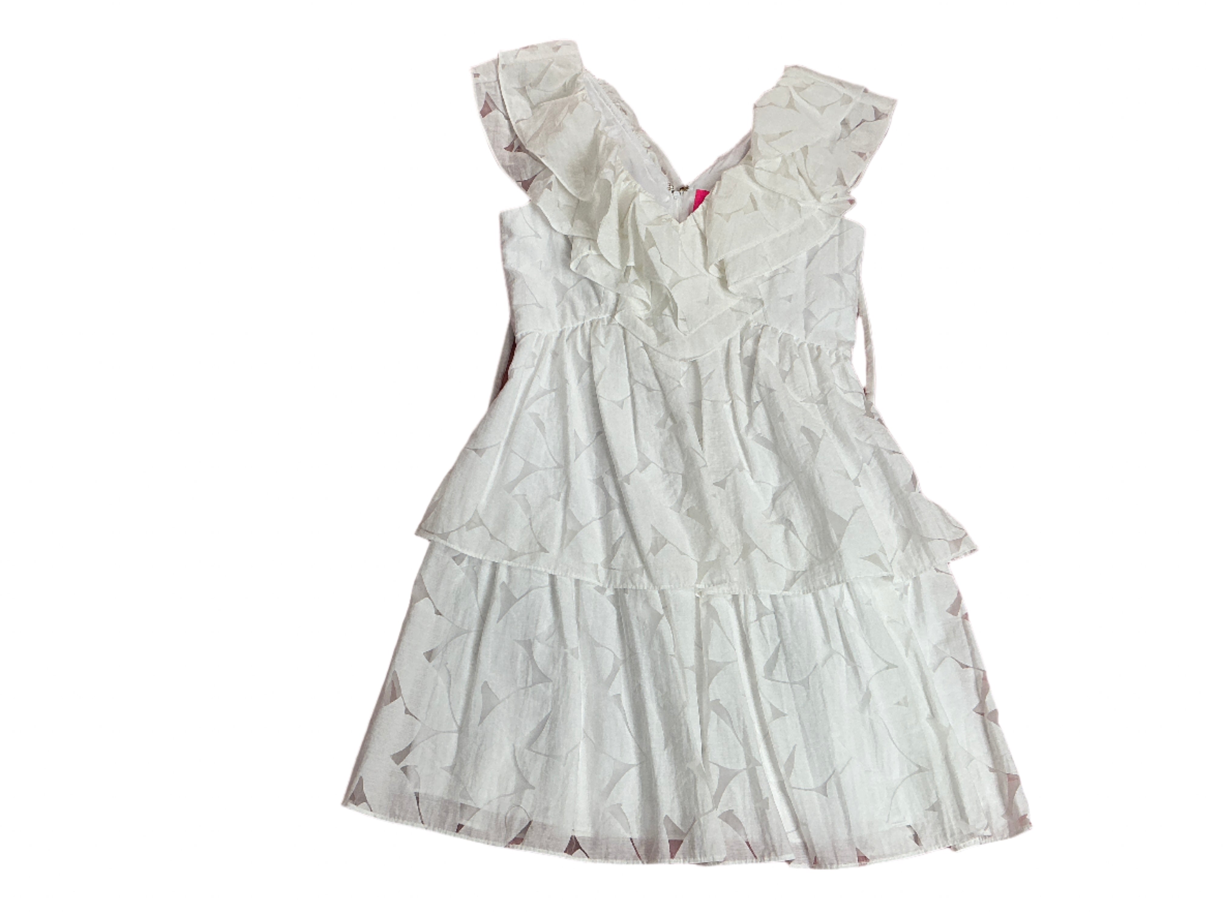 Lilly Pulitzer Ritamarie V-Neck Dress - Resort White Flora Faille - Size 0