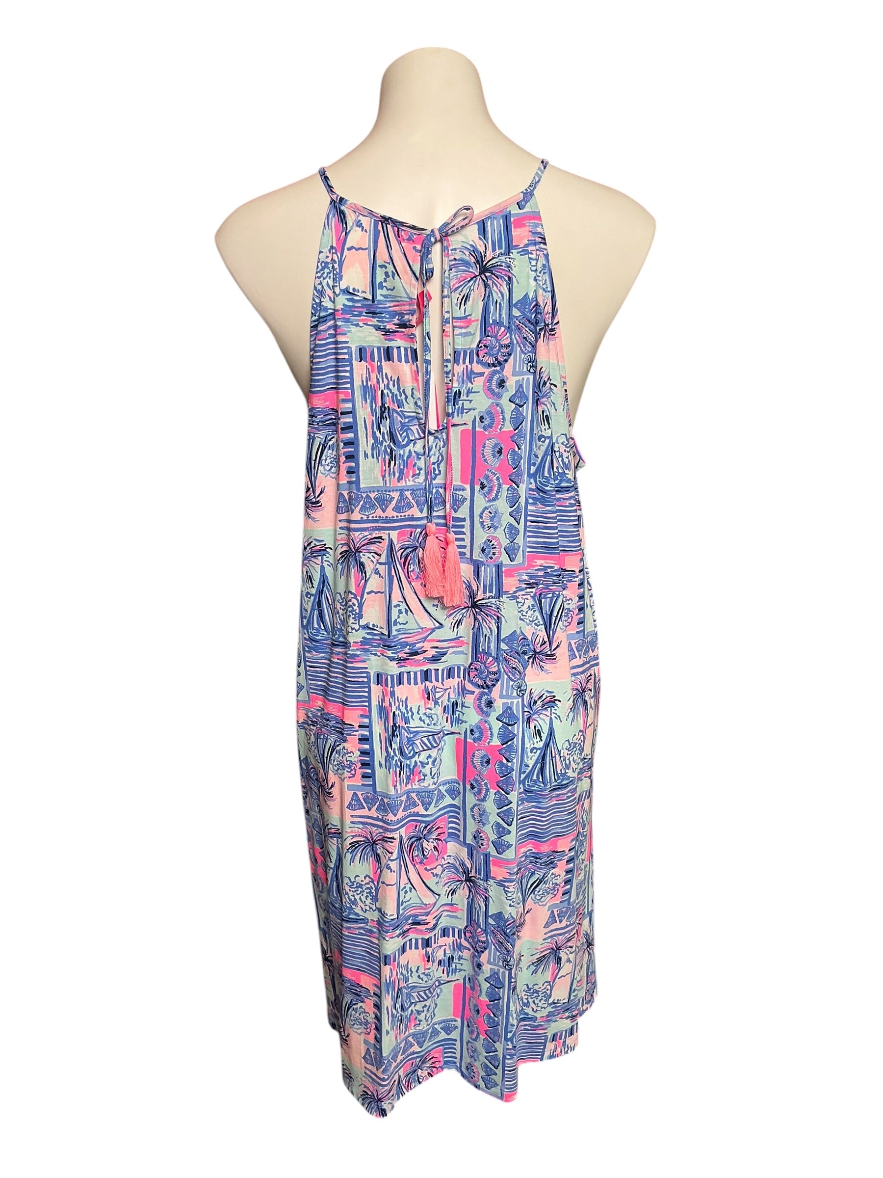 Lilly Pulitzer NWT Margot Dress Whisper Blue Yeah Buoy - Size XL
