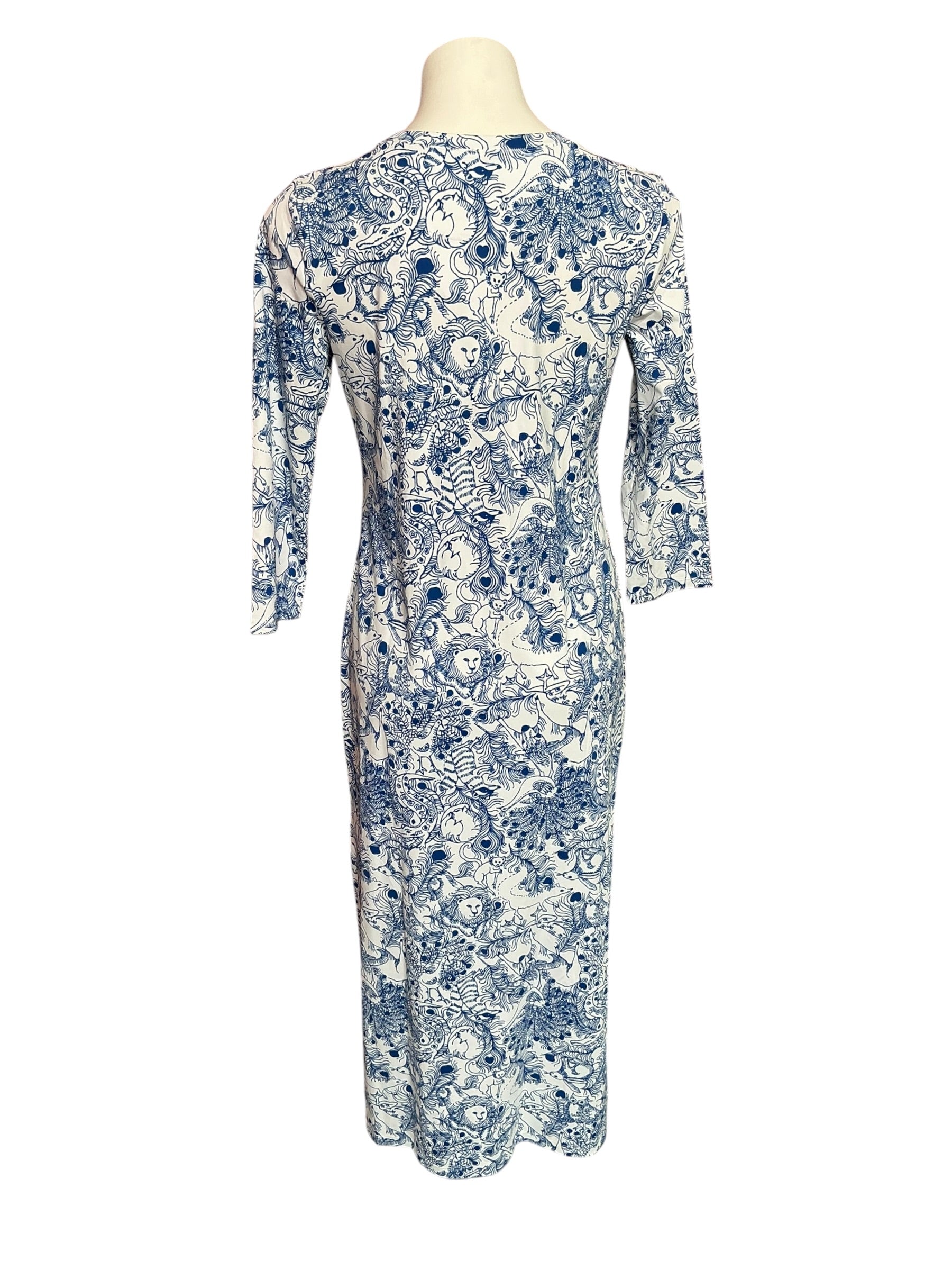 Lilly Pulitzer NWT Deena UPF 50+ Dress Starlight Navy Zoology - Size M