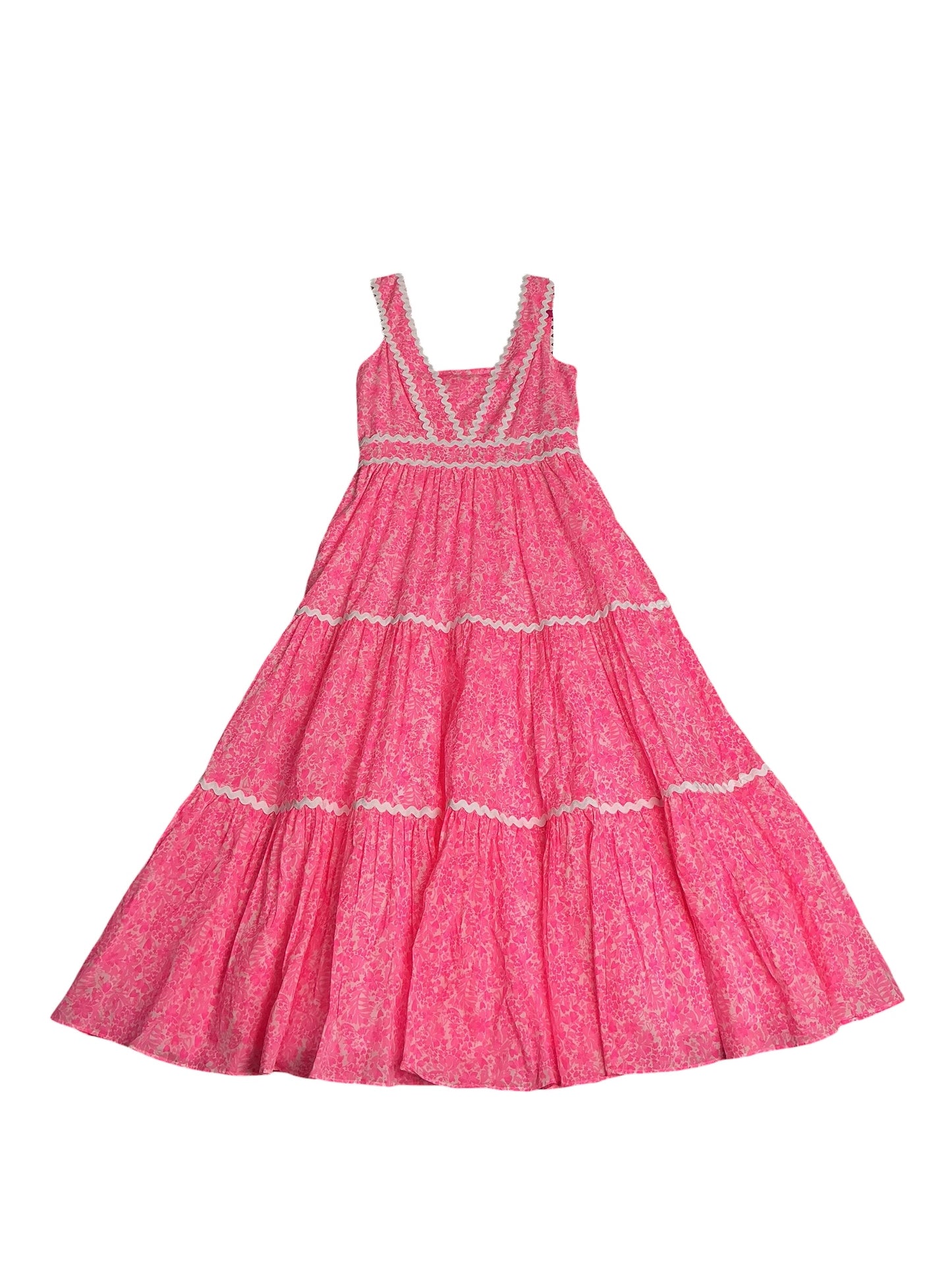 Lilly Pulitzer- NWT Pollie Cotton Midi Dress Pink Shandy Invest A Gator Size 00