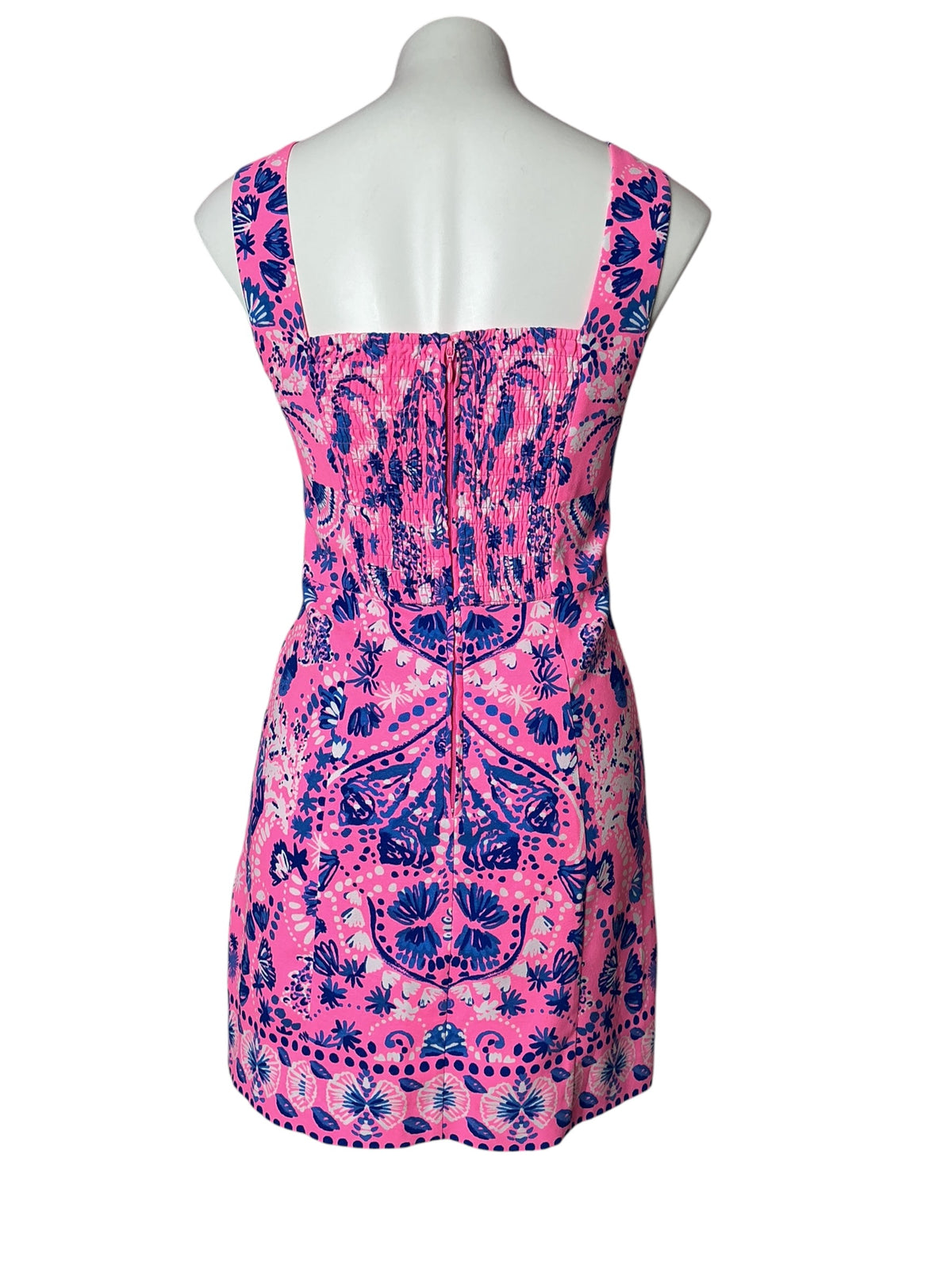 Lilly Pulitzer Elin Sleeveless Romper Havana Pink Turtle Tidepool - Size 0