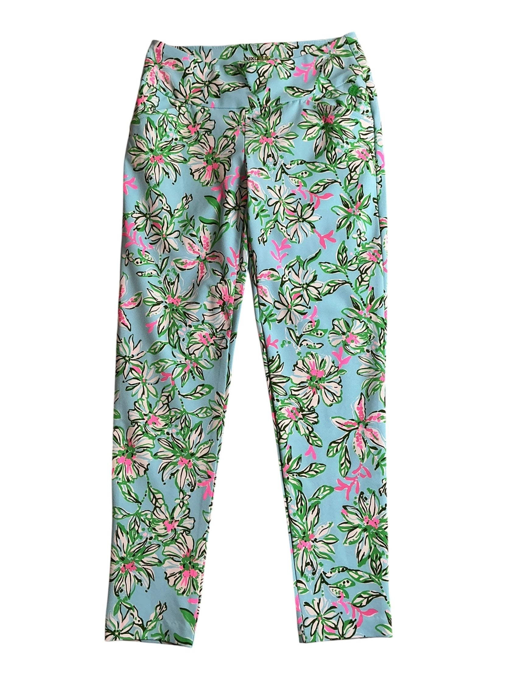 Lilly Pulitzer NWT Corso Pants UPF 50+ Multi Lil Sun Of A Bun Golf - Size 4