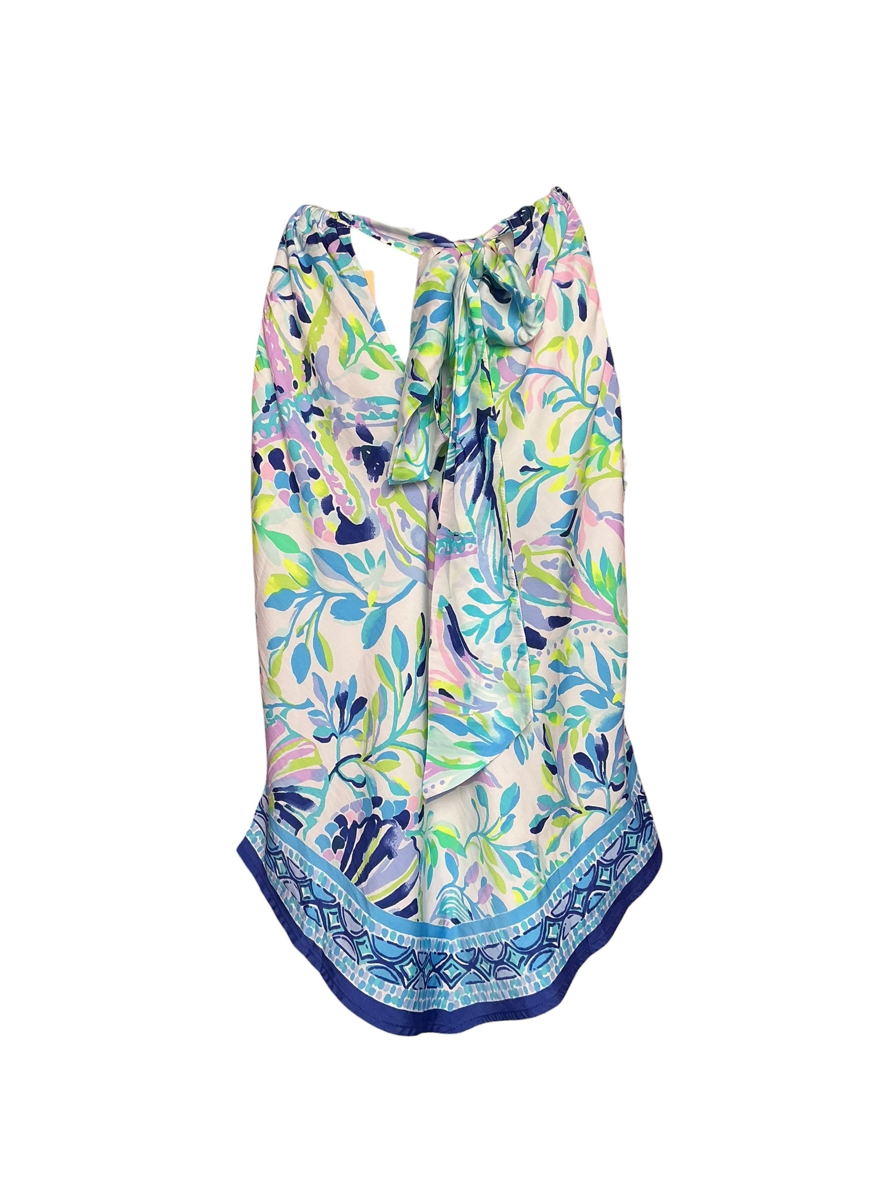 Lilly Pulitzer Bowen Halter Top - Multi Blue Grotto - Size S