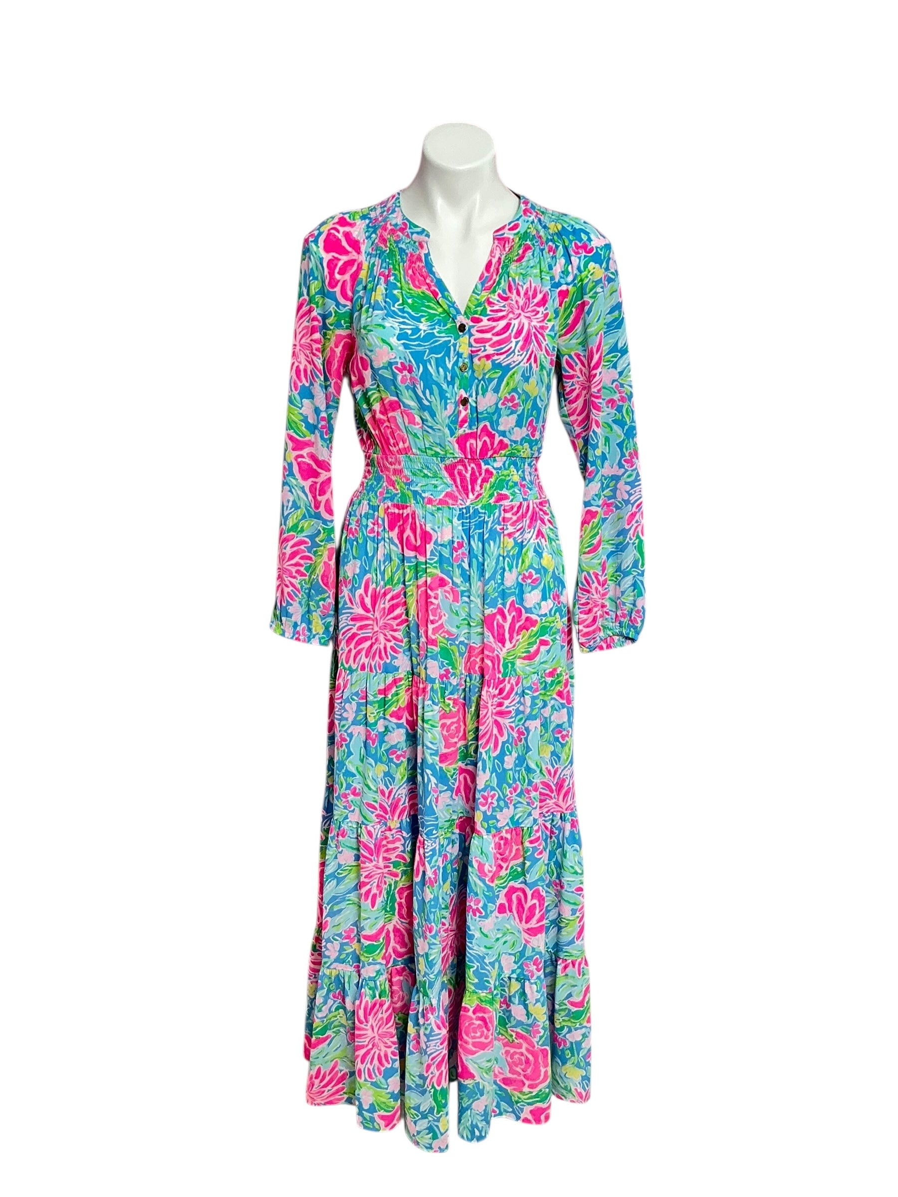 Lilly Pulitzer (Holy Grail) Pauline Maxi Dress - Zanizibar Bunny Business - Size S