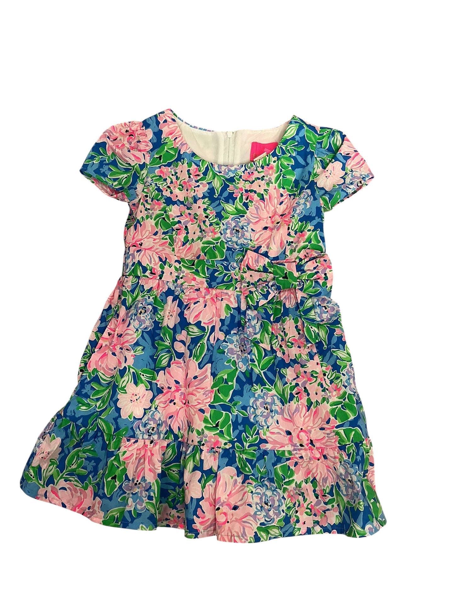 Lilly Pulitzer Girls Alexandra Dress Multi Spring In Your Step - Size 3
