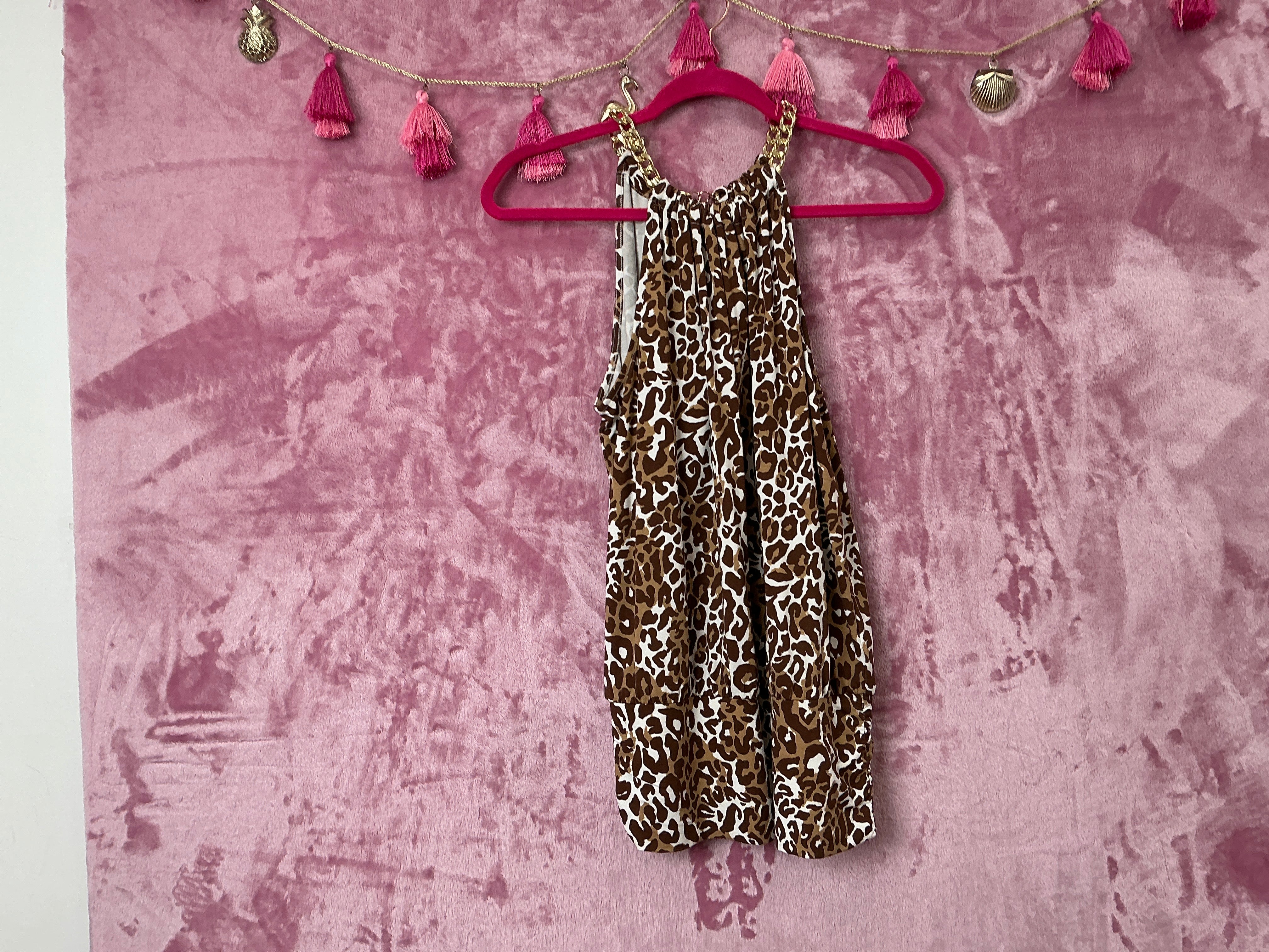 Lilly Pulitzer NWT Bowen Halter Top Chocolate My Favorite Spot - Size XS