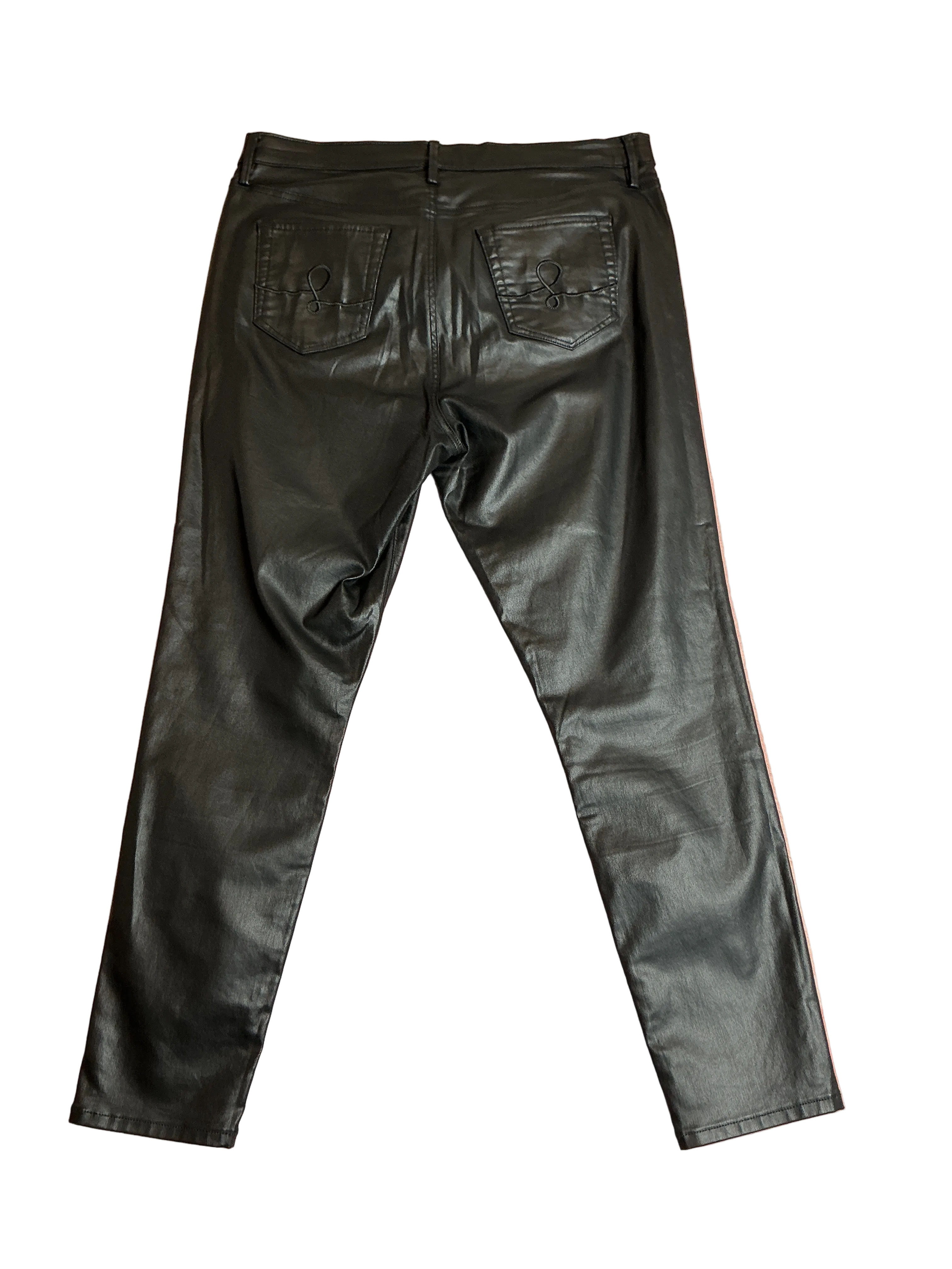 Lilly Pulitzer Eagan High Rise Stretch Coated Jean Black - Size 16