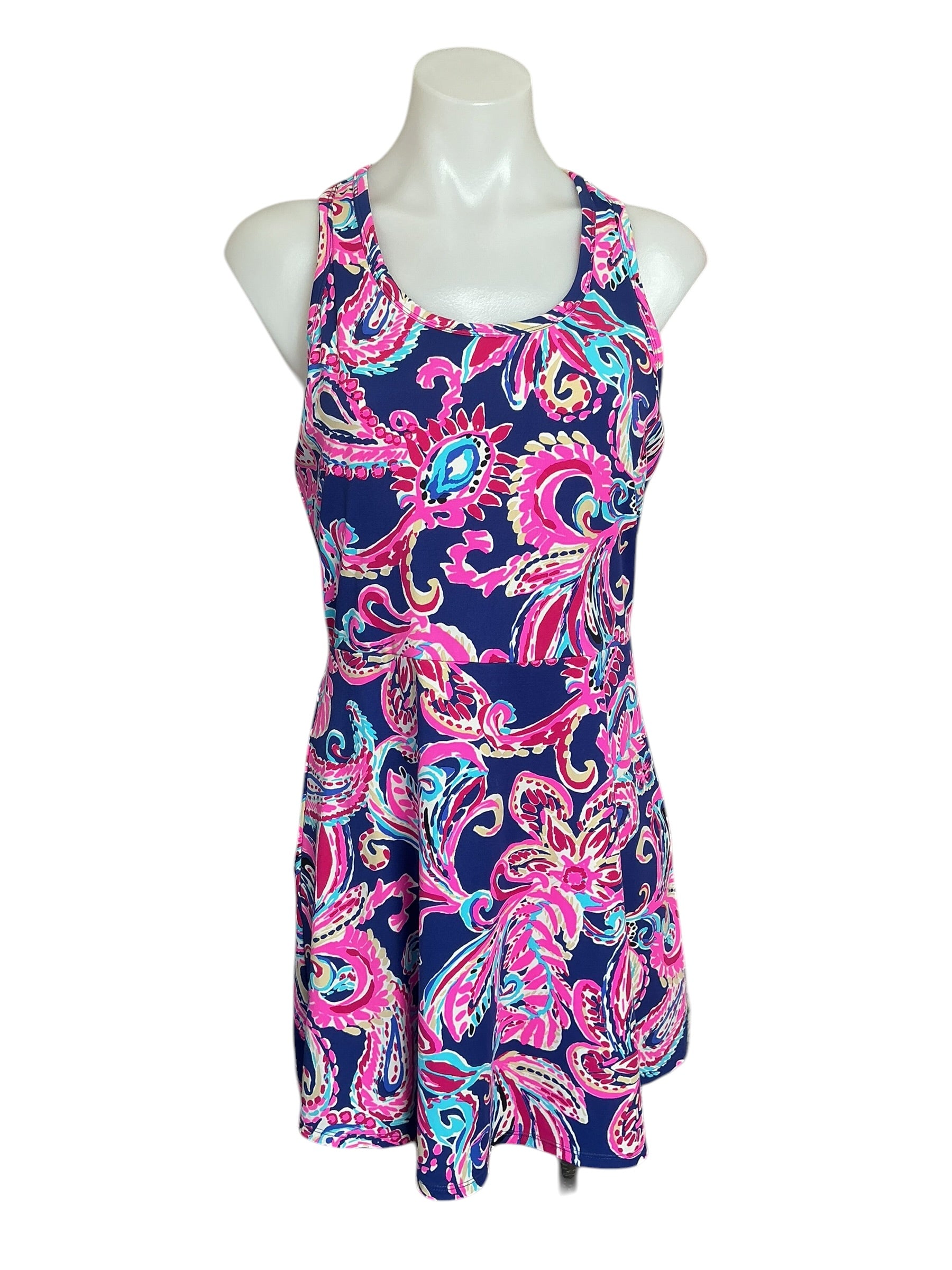 Lilly Pulitzer Forehand Active Dress UPF 50+ - Multi Flitting About - Size S