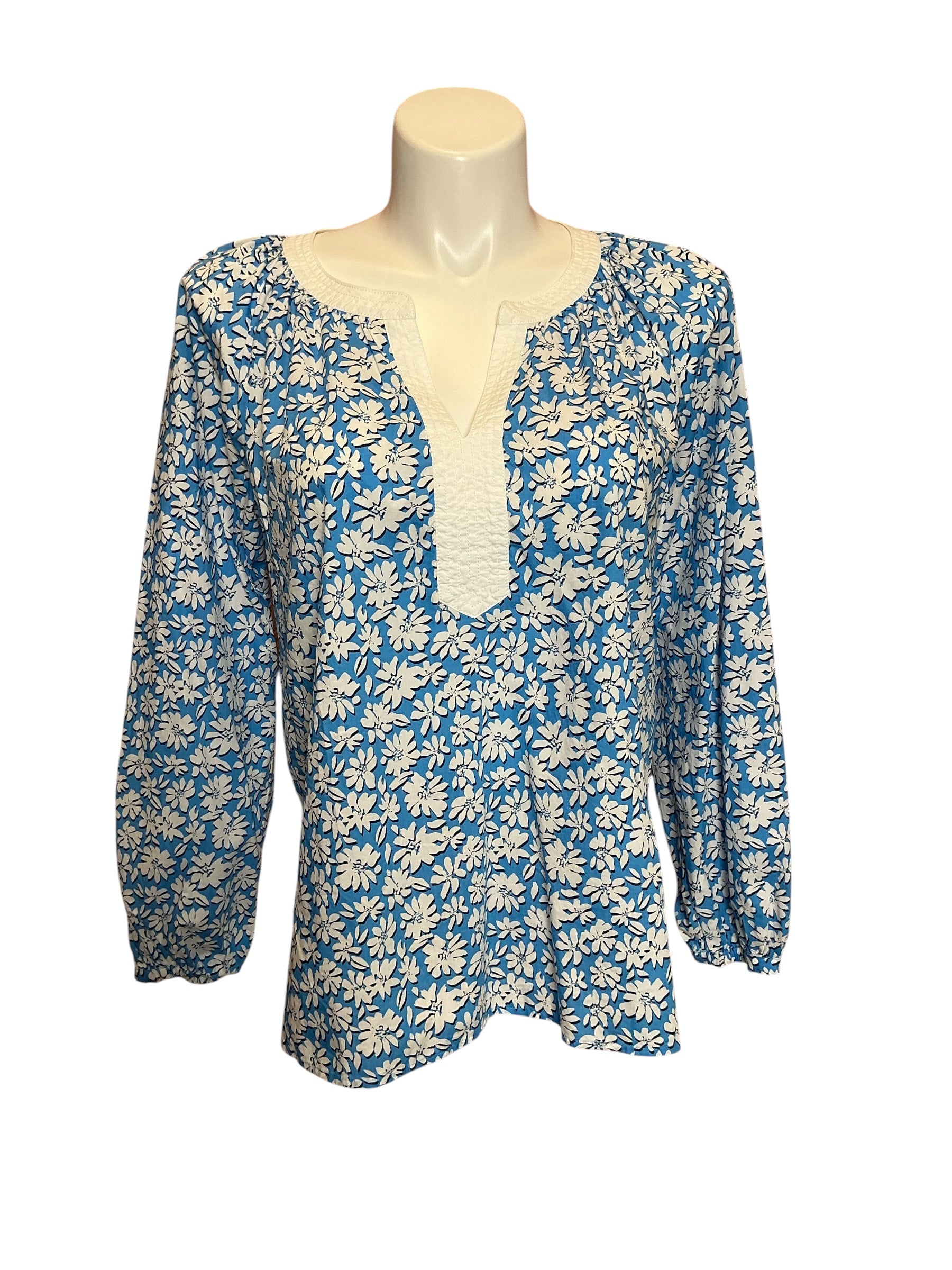 Lilly Pulitzer NWT Camryn Tunic Lunar Blue Palm Beach Petal - Size XL