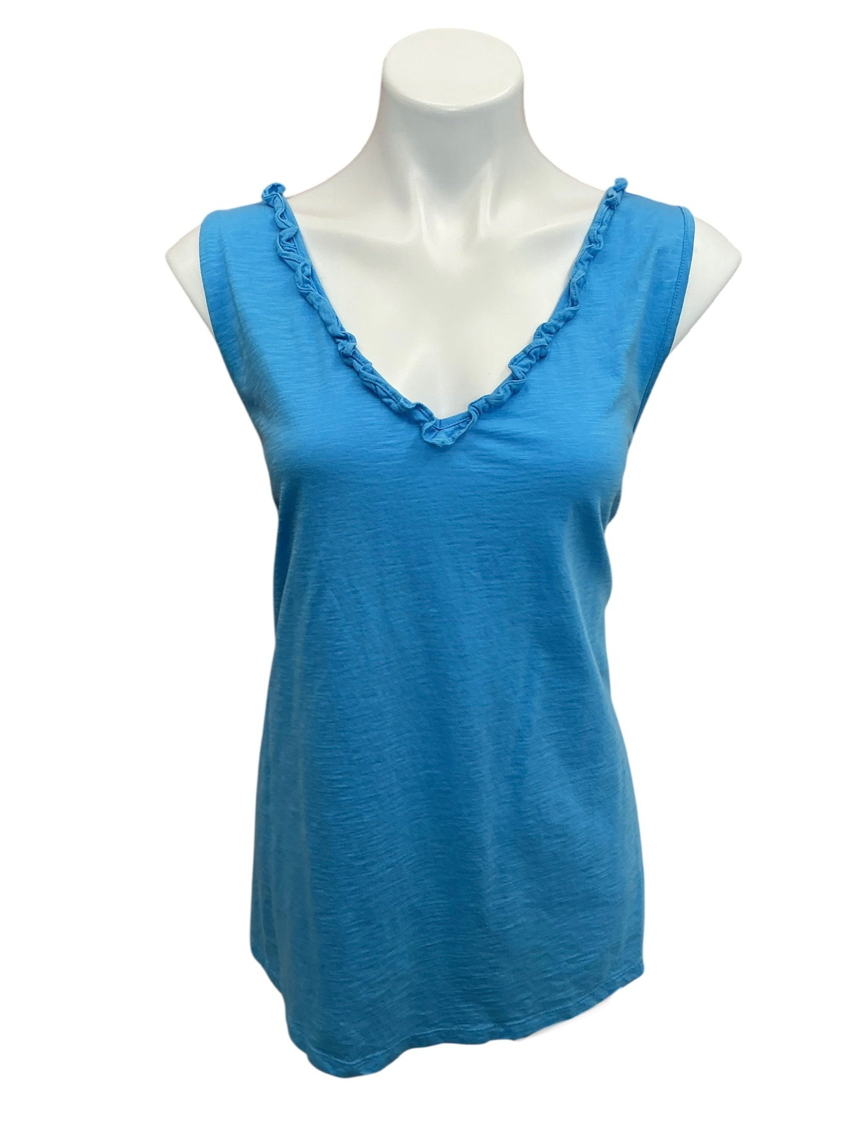Lilly Pulitzer Gigi Ruffle Tank Top Lunar Blue - Size XXL
