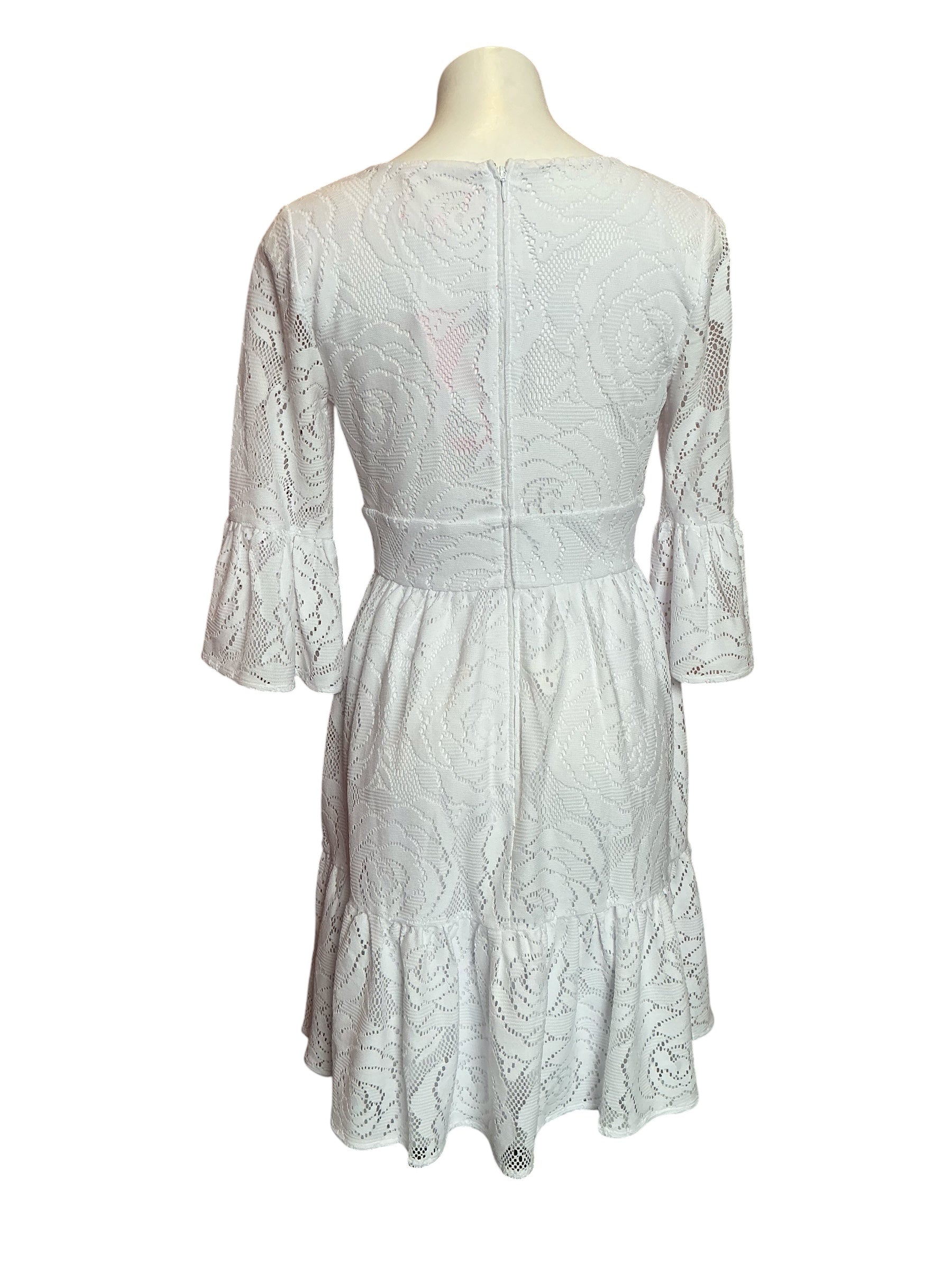 Lilly Pulitzer NWT Cecelia Dress Resort White Bungalow Blossom Lace - Size 8