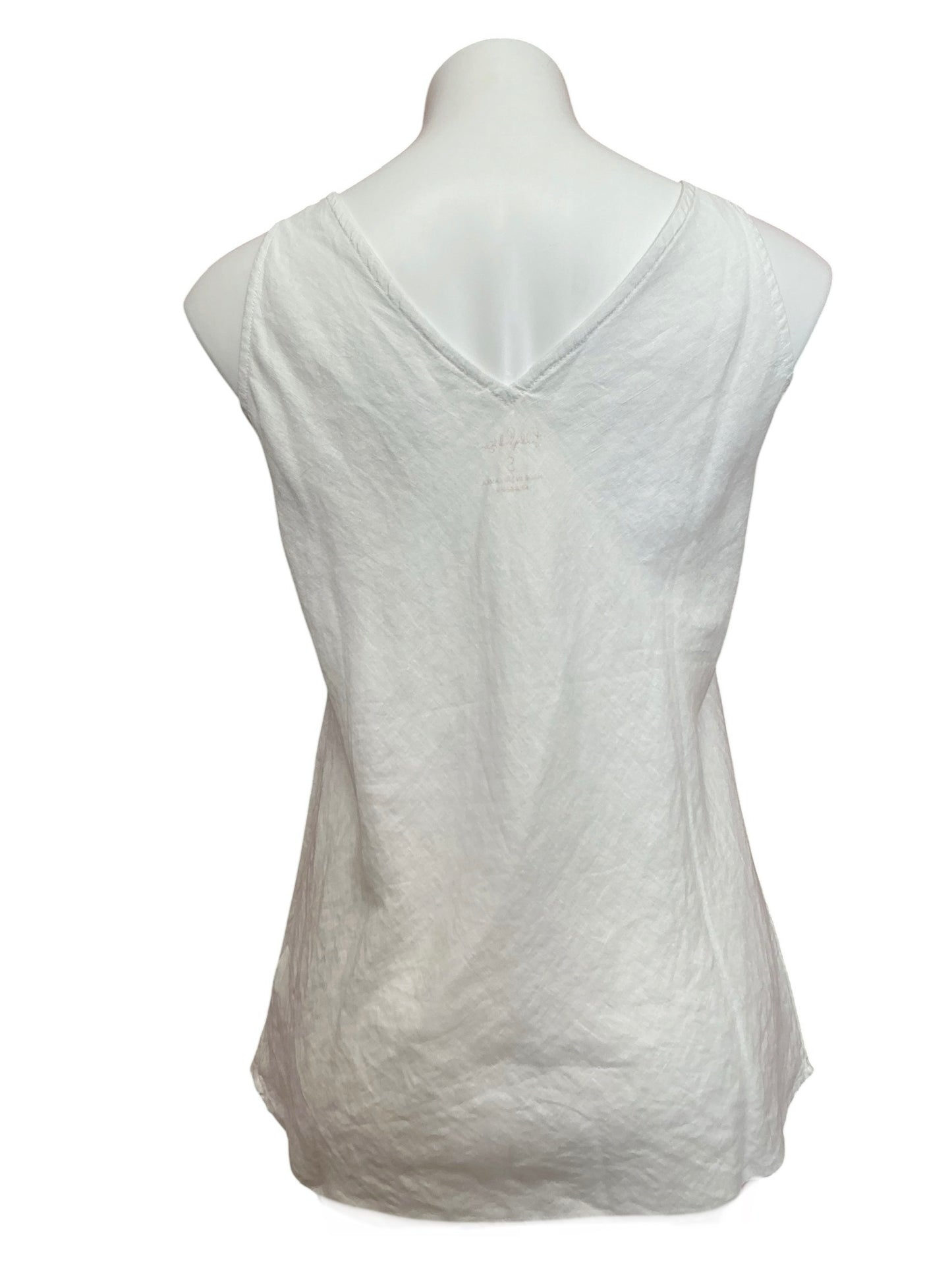 Lilly Pulitzer NWT Florin Sleeveless Linen Top Resort White - Size S