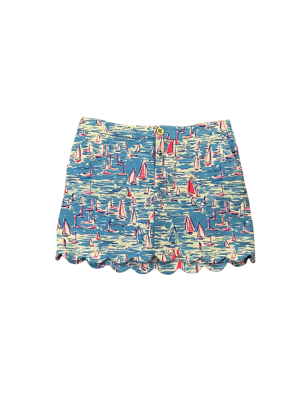 Lilly Pulitzer Colette Knit Skort Zanzibar Blue Boatylicious - Size 6