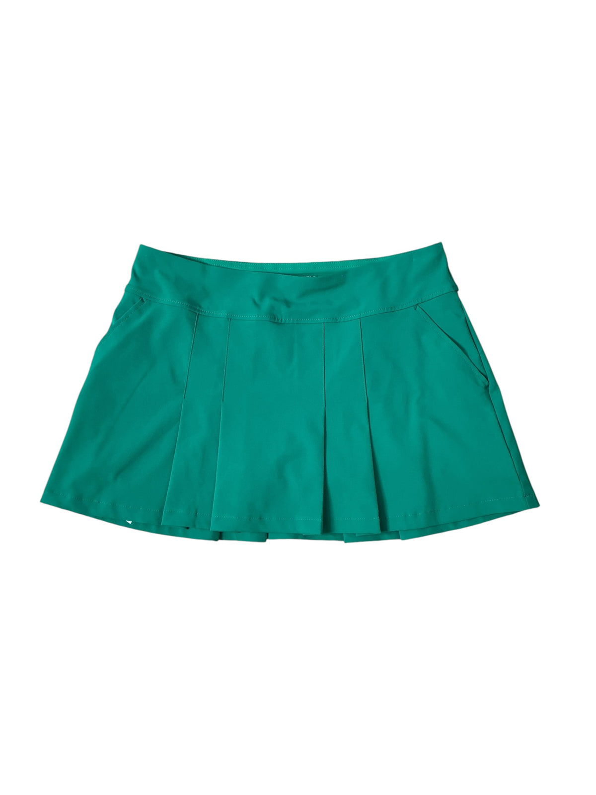 Lilly Pulitzer Luxletic Wilson Classic Pleated Mini Skirt Field Green - Size 14