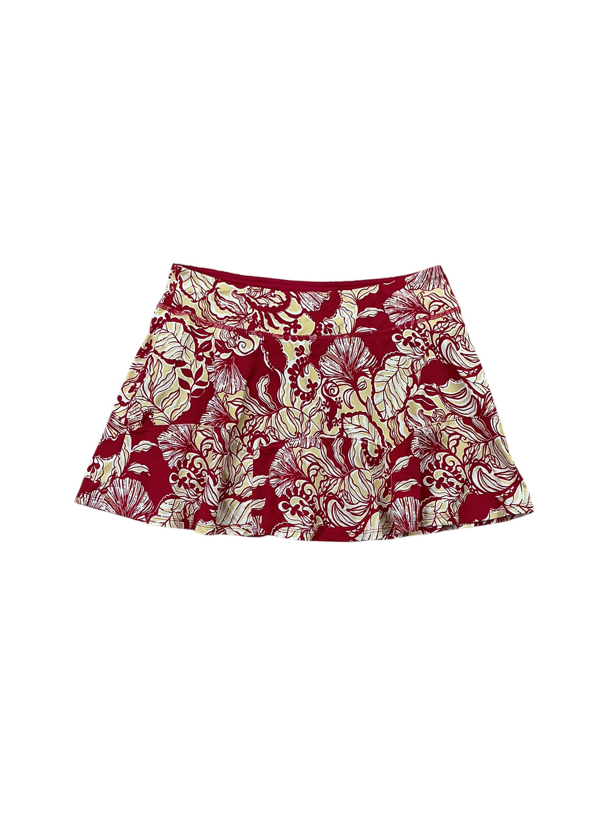 Lilly Pulitzer UPF 50+ Luxletic Corrine Skort Poinsettia Red Island Vibes - Size M