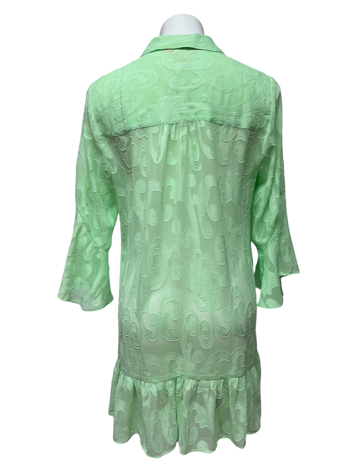 Lilly Pulitzer Linley Cover-Up Shirt Dress Pistachio Green - Size M