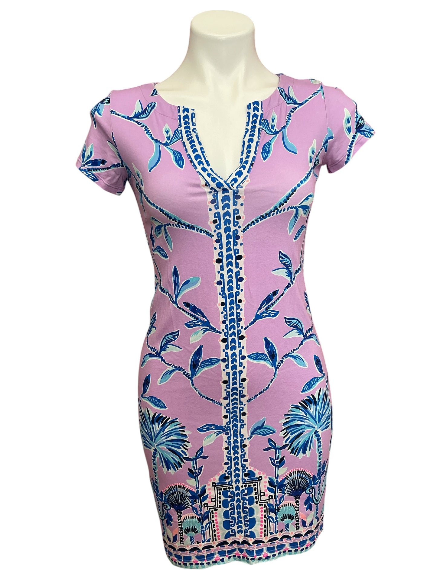 Lilly Pulitzer Sophiletta Dress Purple Iris Slathouse Jungle Engineered - Size XXS