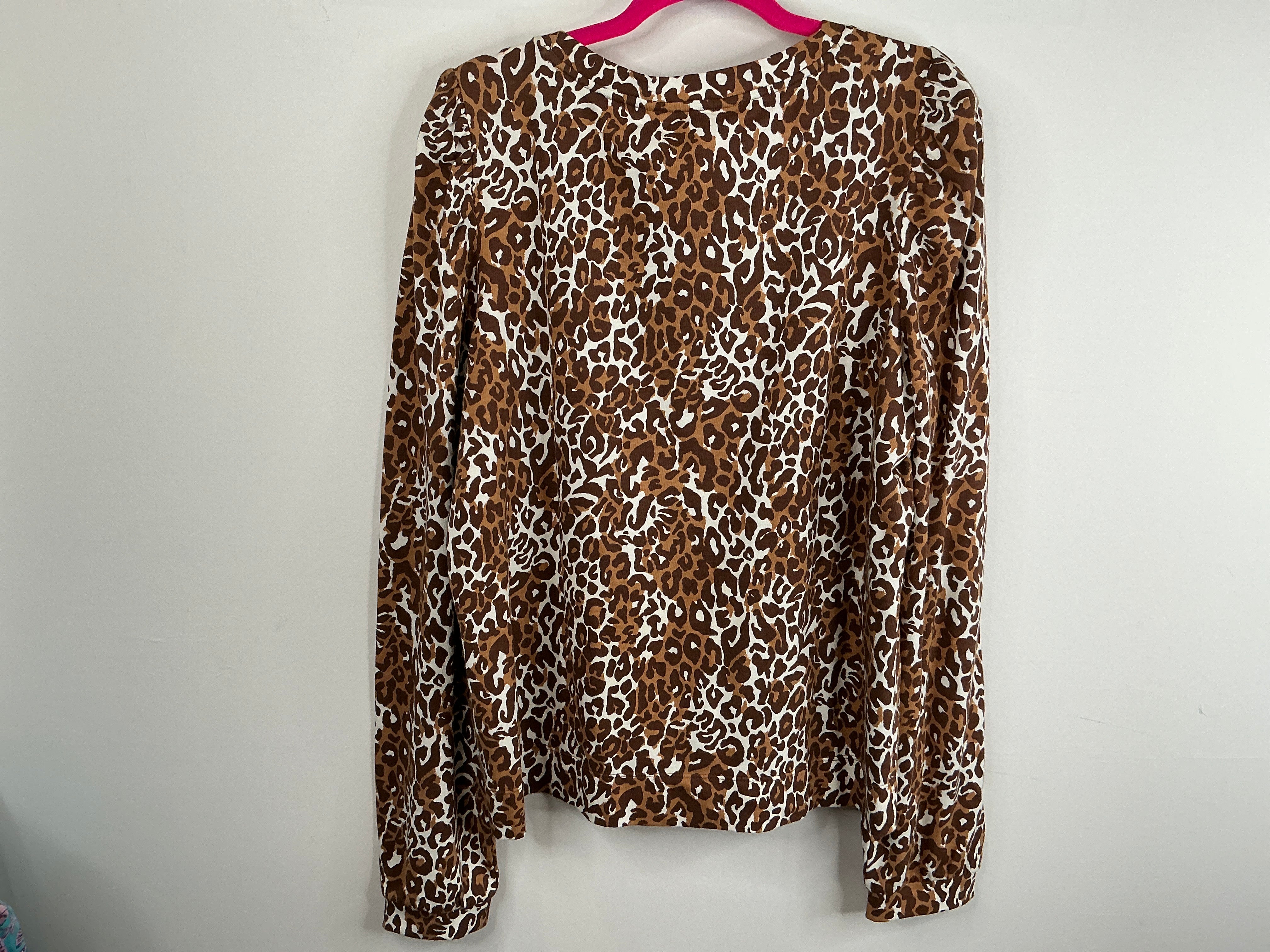 Lilly Pulitzer NWT Jansen V-Neckline Swea Chocolate My Favorite Spot  - Size XL