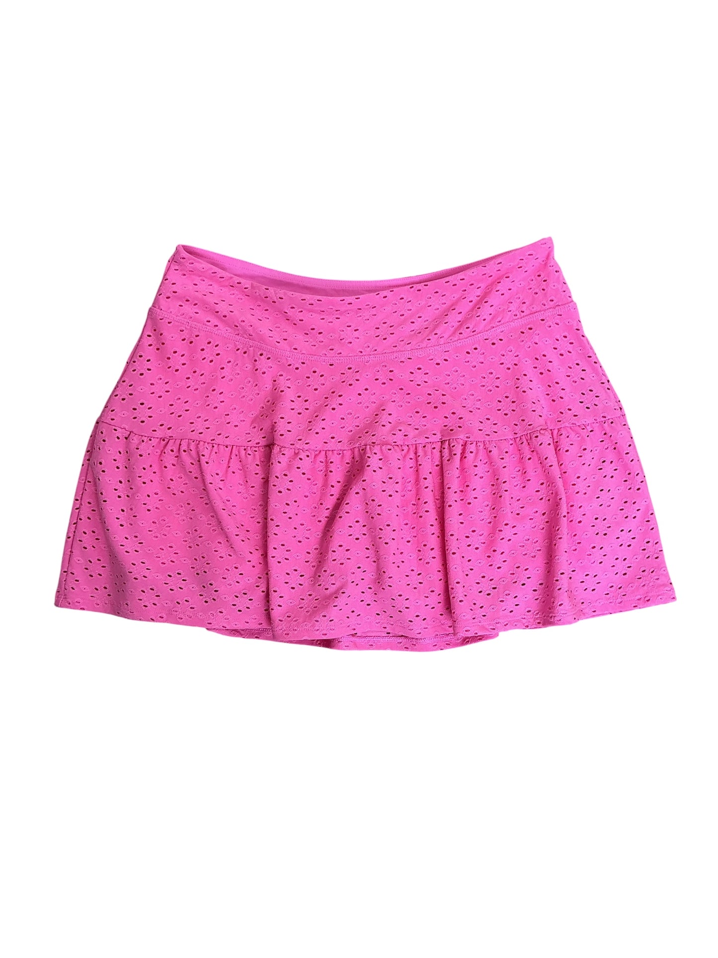 Lilly Pulitzer Gardenia Skort Havana Pink Match Point Eyelet - Size M