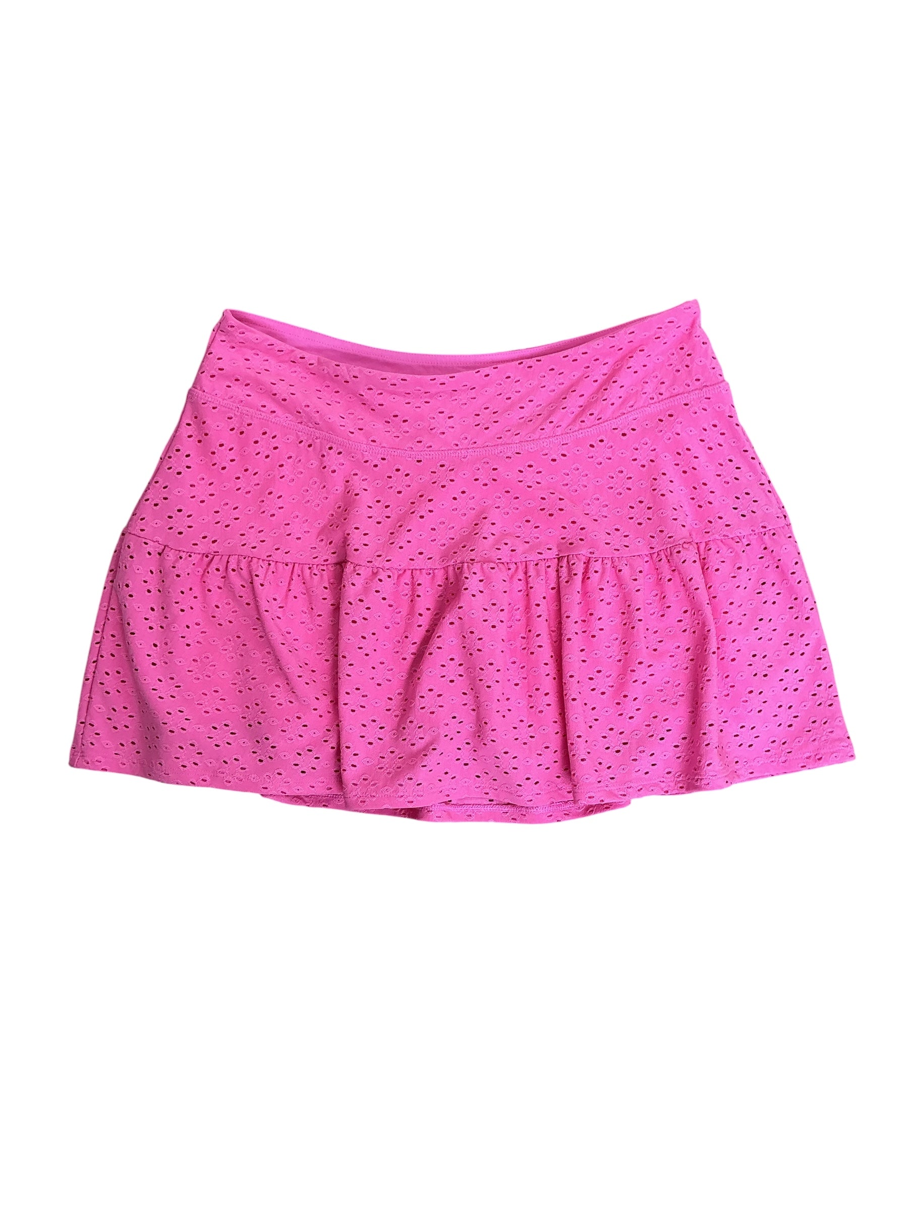 Lilly Pulitzer Gardenia Skort Havana Pink Match Point Eyelet - Size M