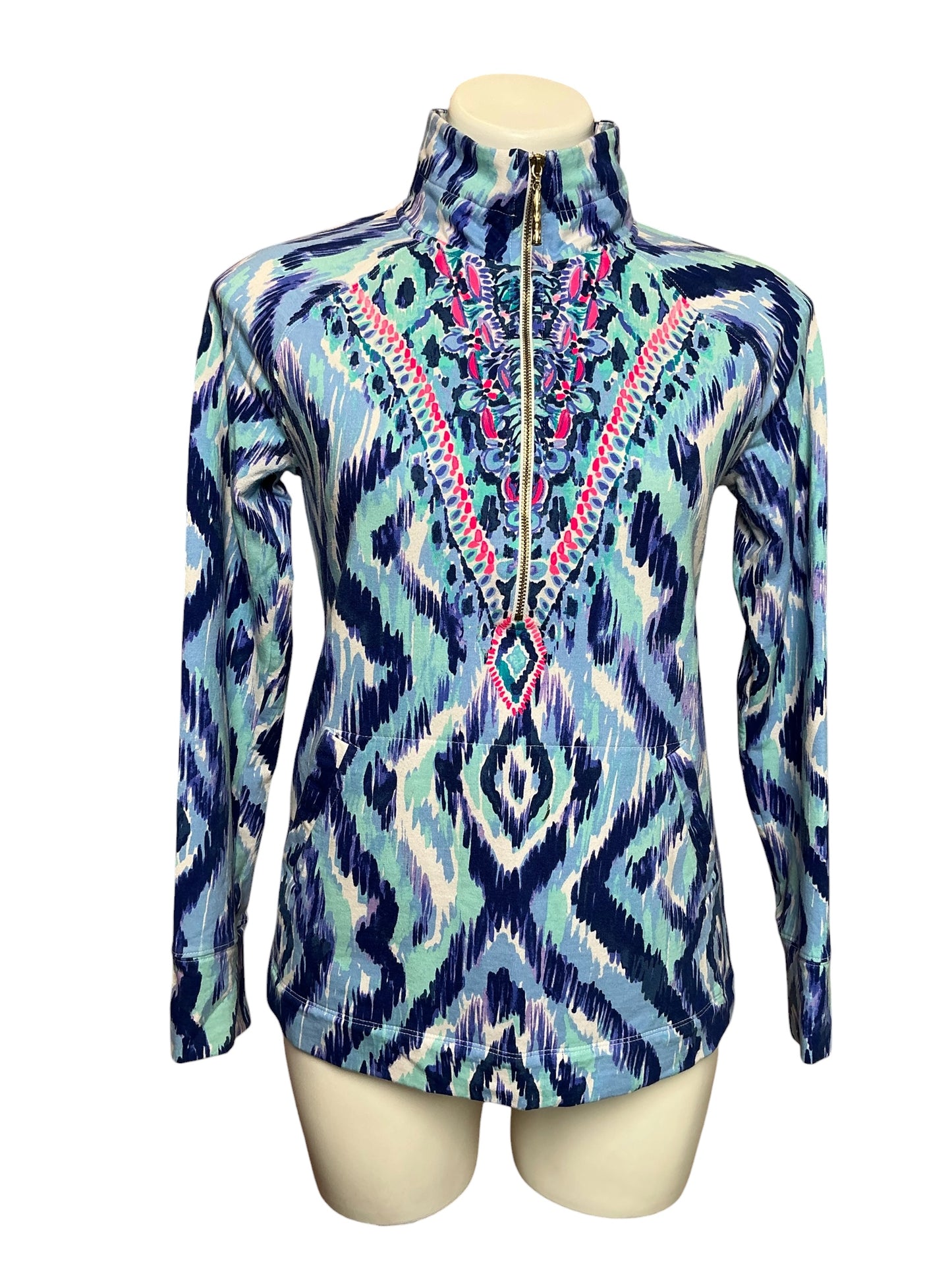 Lilly Pulitzer Skipper Popover Skipped A Beach Engineered - Size S