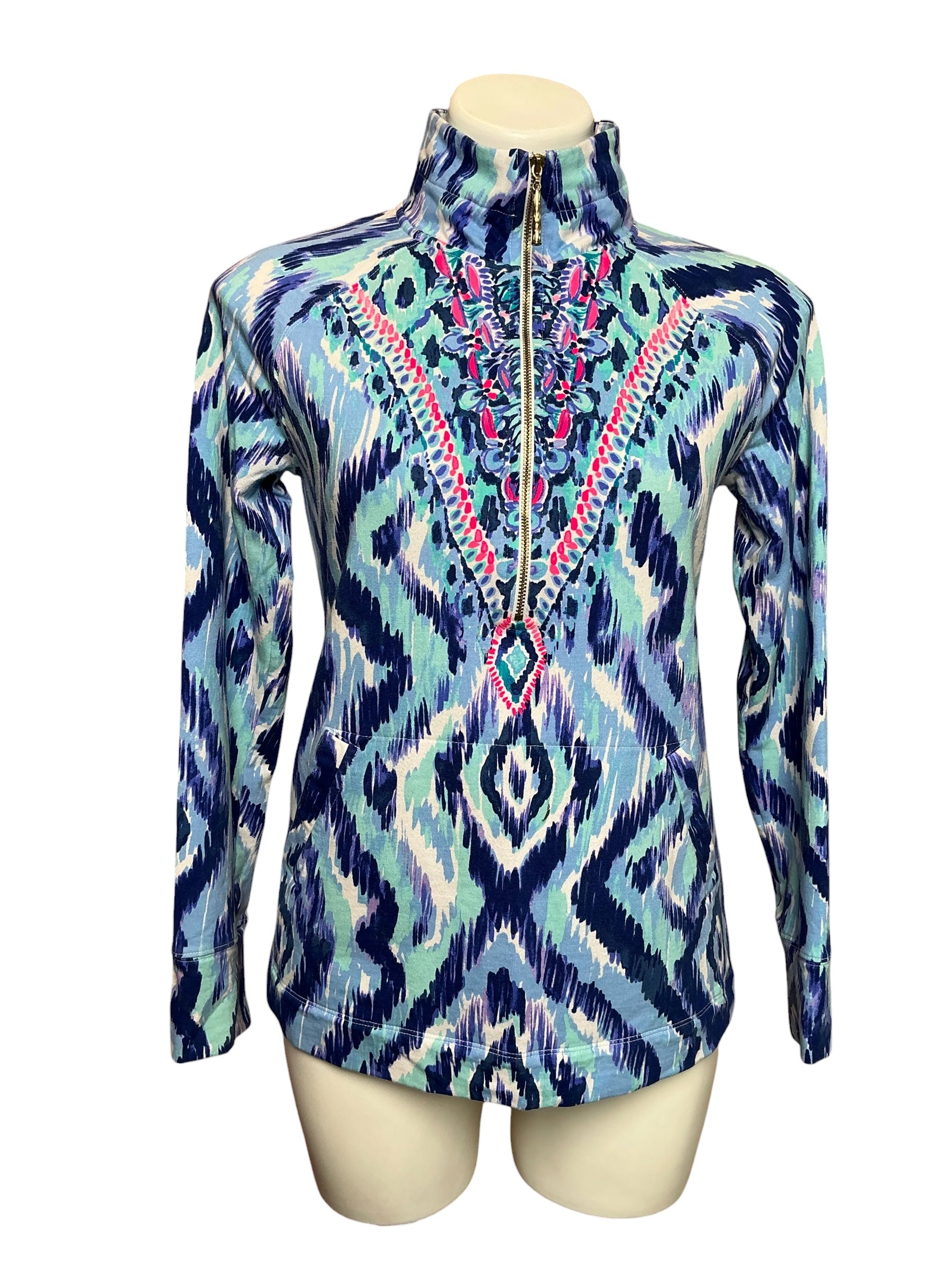 Lilly Pulitzer Skipper Popover Skipped A Beach Engineered - Size S