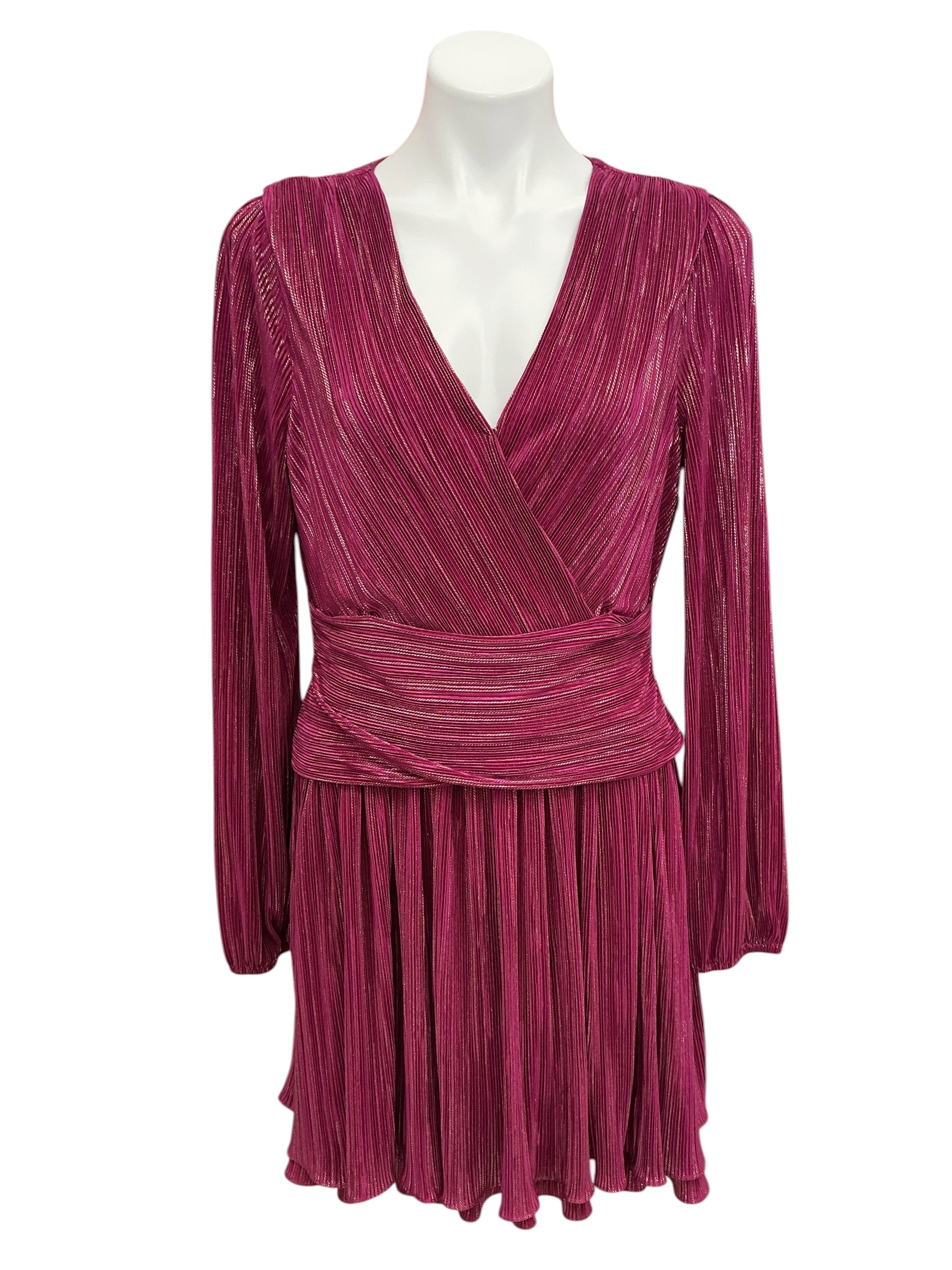 Lilly Pulitzer Jessamine Long Sleeve Dress Mulberry Foil - Size 10