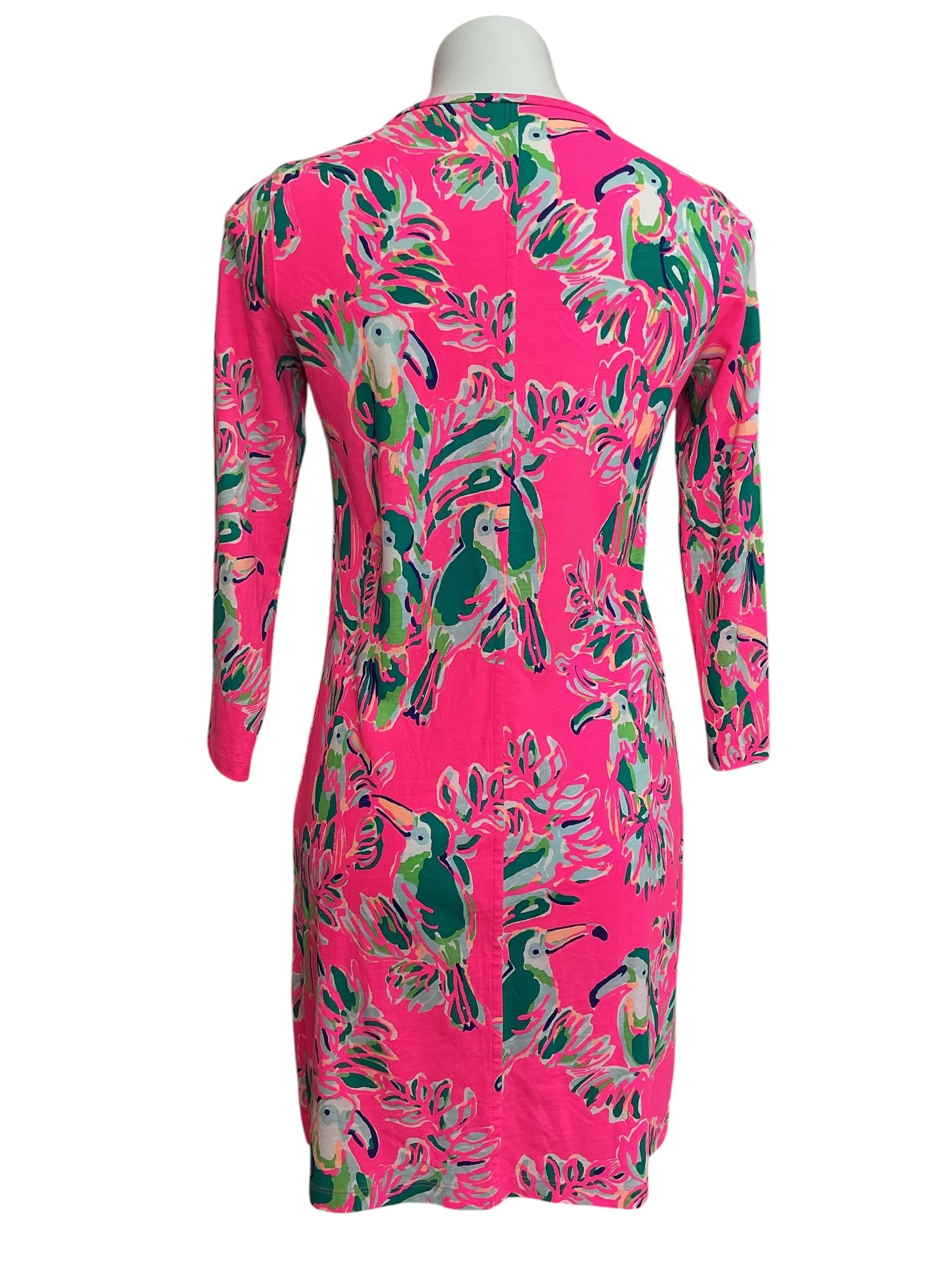 Lilly Pulitzer Beacon Dress Dragonfruit Toucan Can - Size S