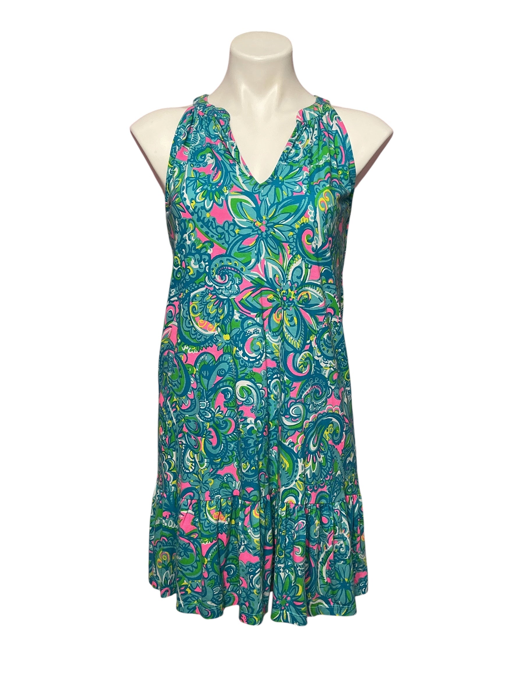 Lilly Pulitzer Danberry Dress, Seabreeze Blue- Hey Gull Friend Size XS