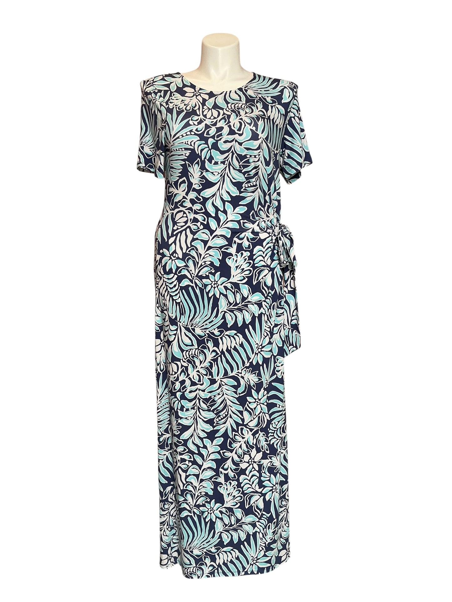 Lilly Pulitzer NWT Chace Maxi Dress Sapphire Pool Summer Shorelines - Size XL