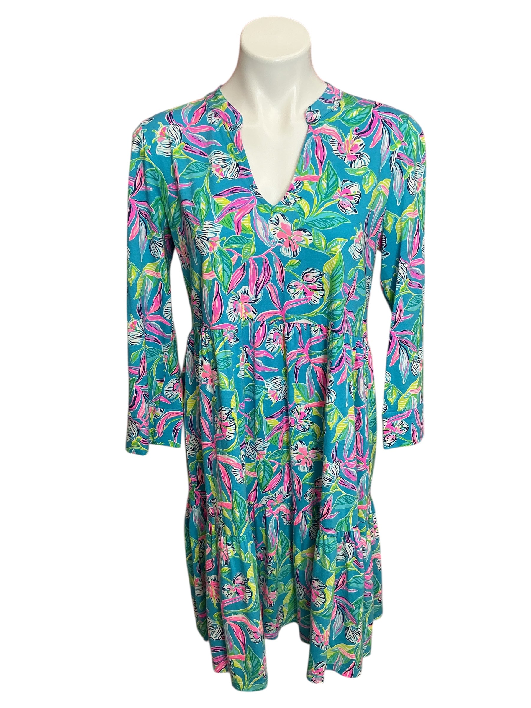 Lilly Pulitzer Alaina Swing Dress Keep On Beleafing - Size M