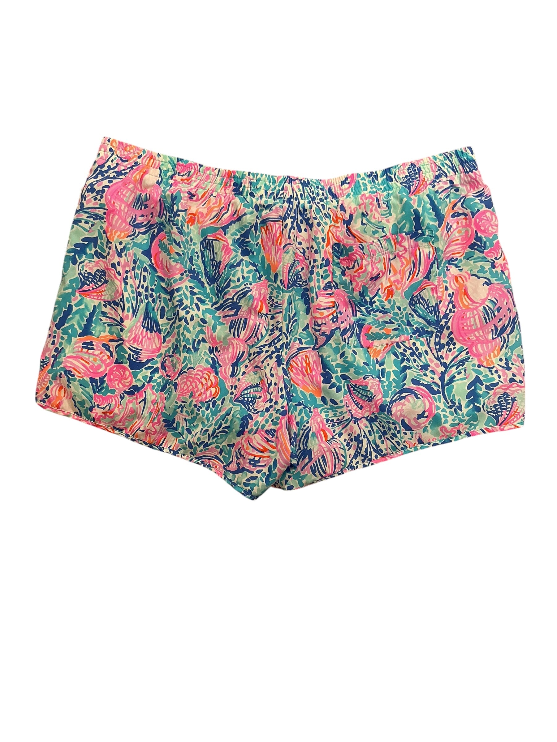 Lilly Pulitzer Luxletic Ocean Trail Shorts Sink Or Swim - Size XL